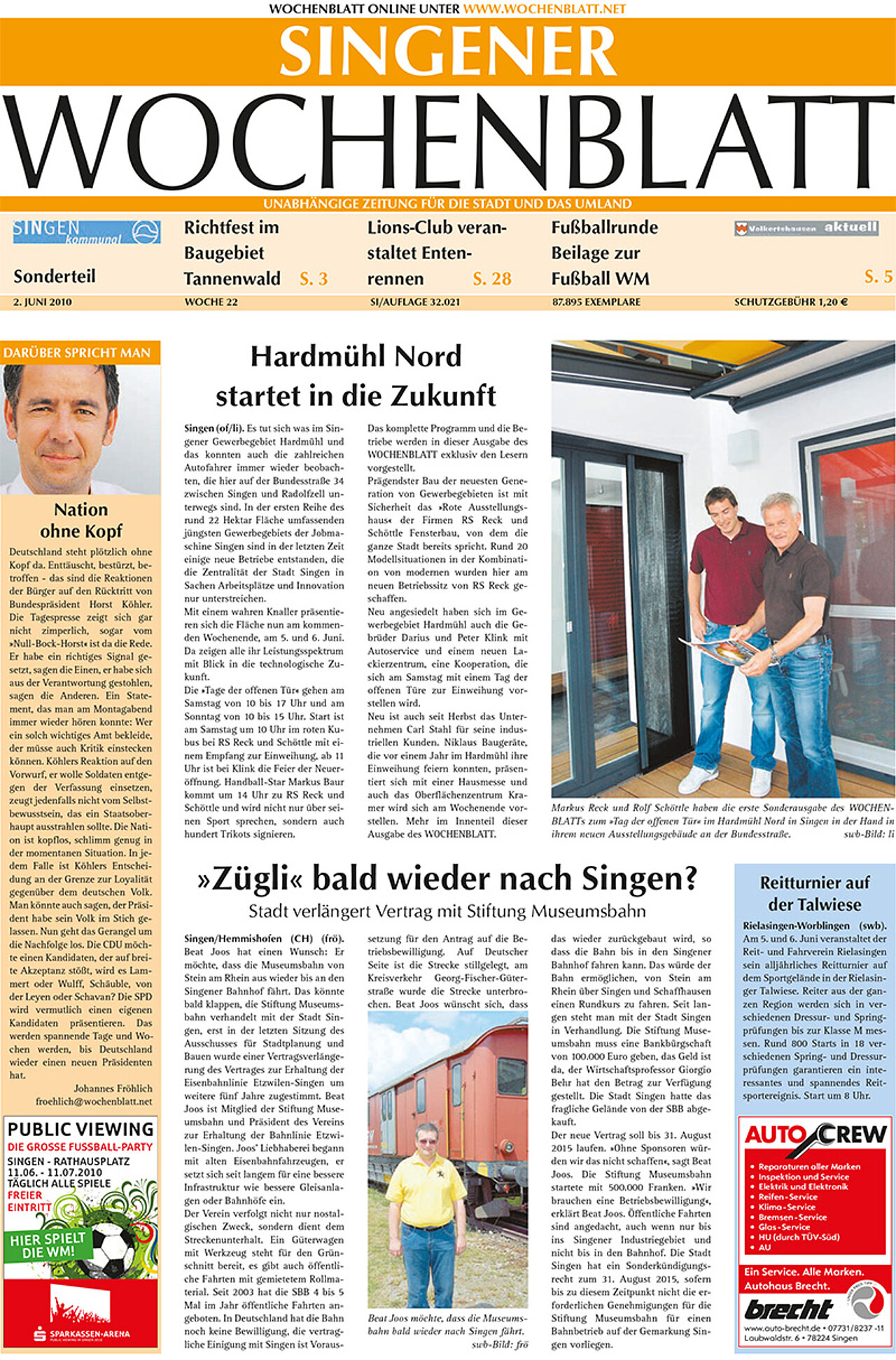 Ausgabe 22 vom 02. Juni 2010
