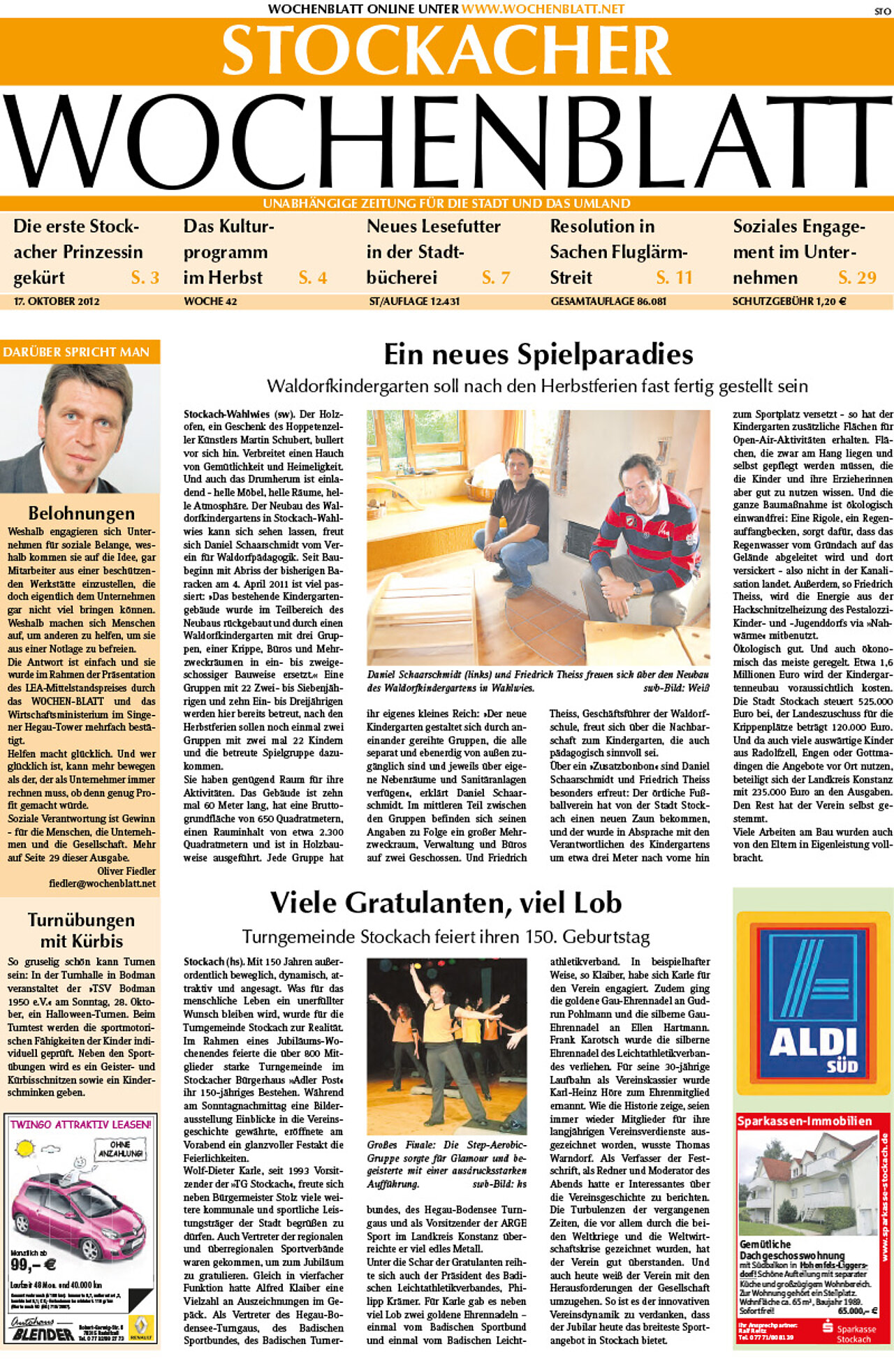 Ausgabe 42 vom 17. Oktober 2012