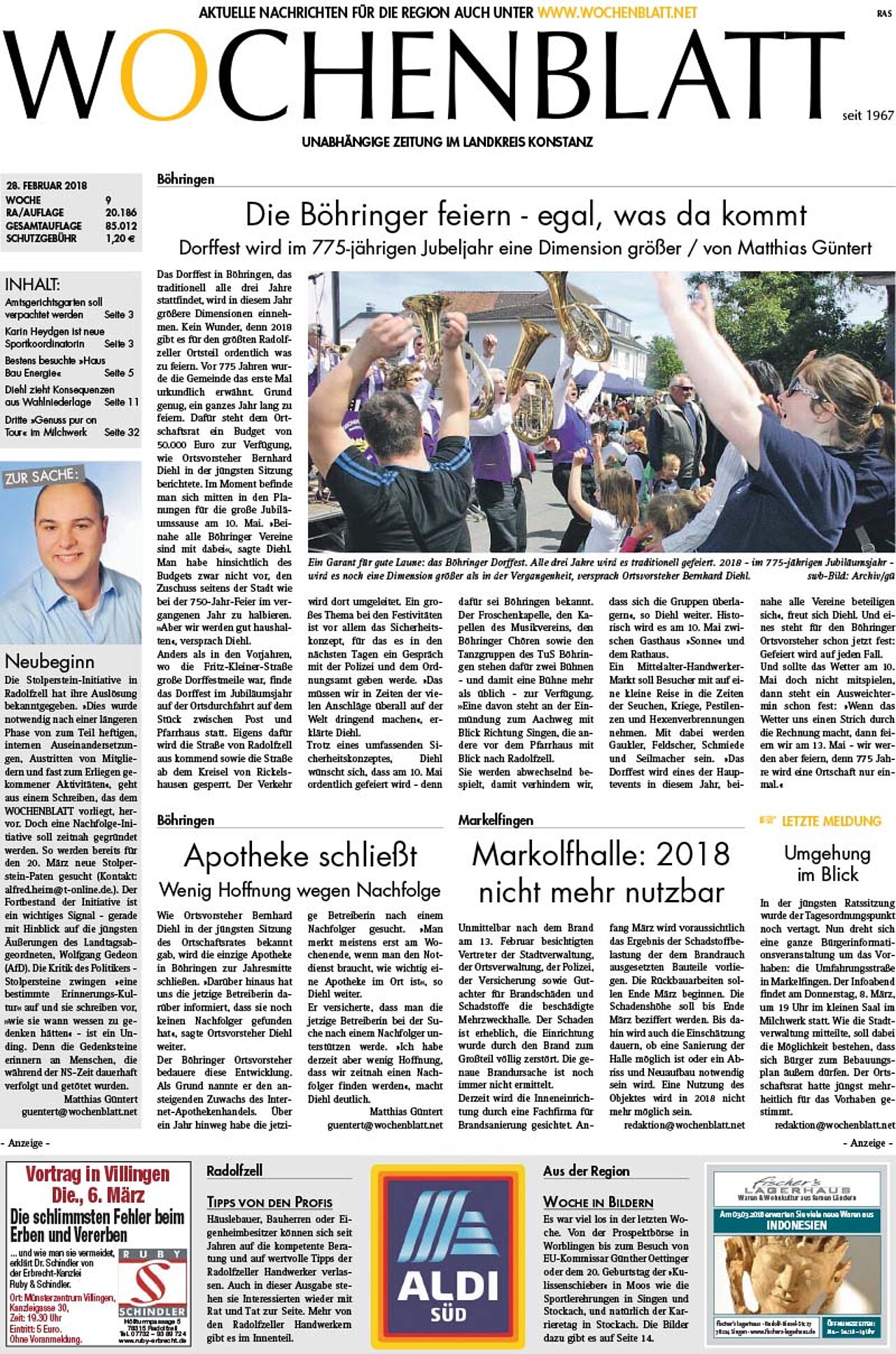 Ausgabe 09 vom 28. Februar 2018
