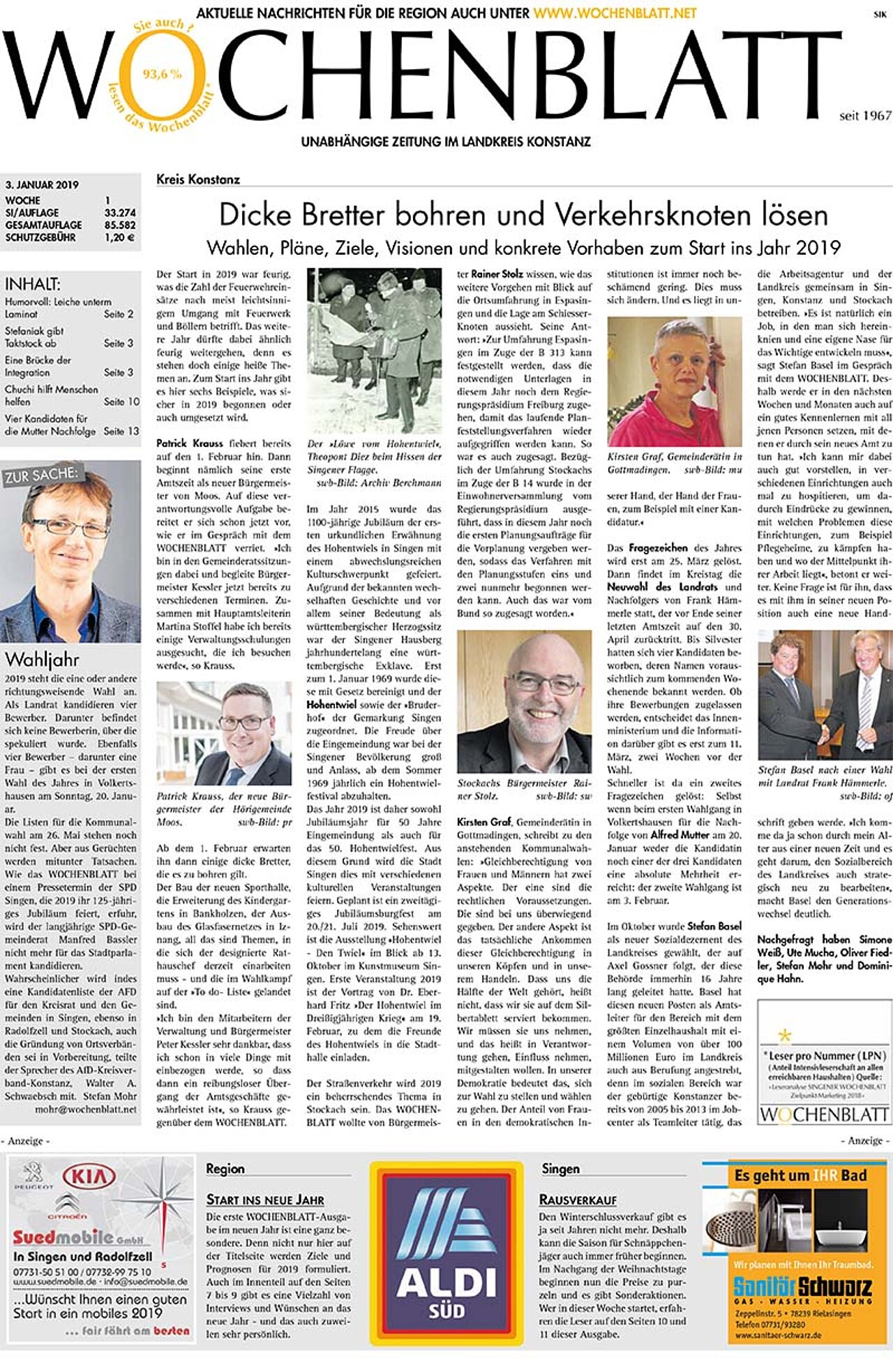 Ausgabe 01 vom 03. Januar 2019