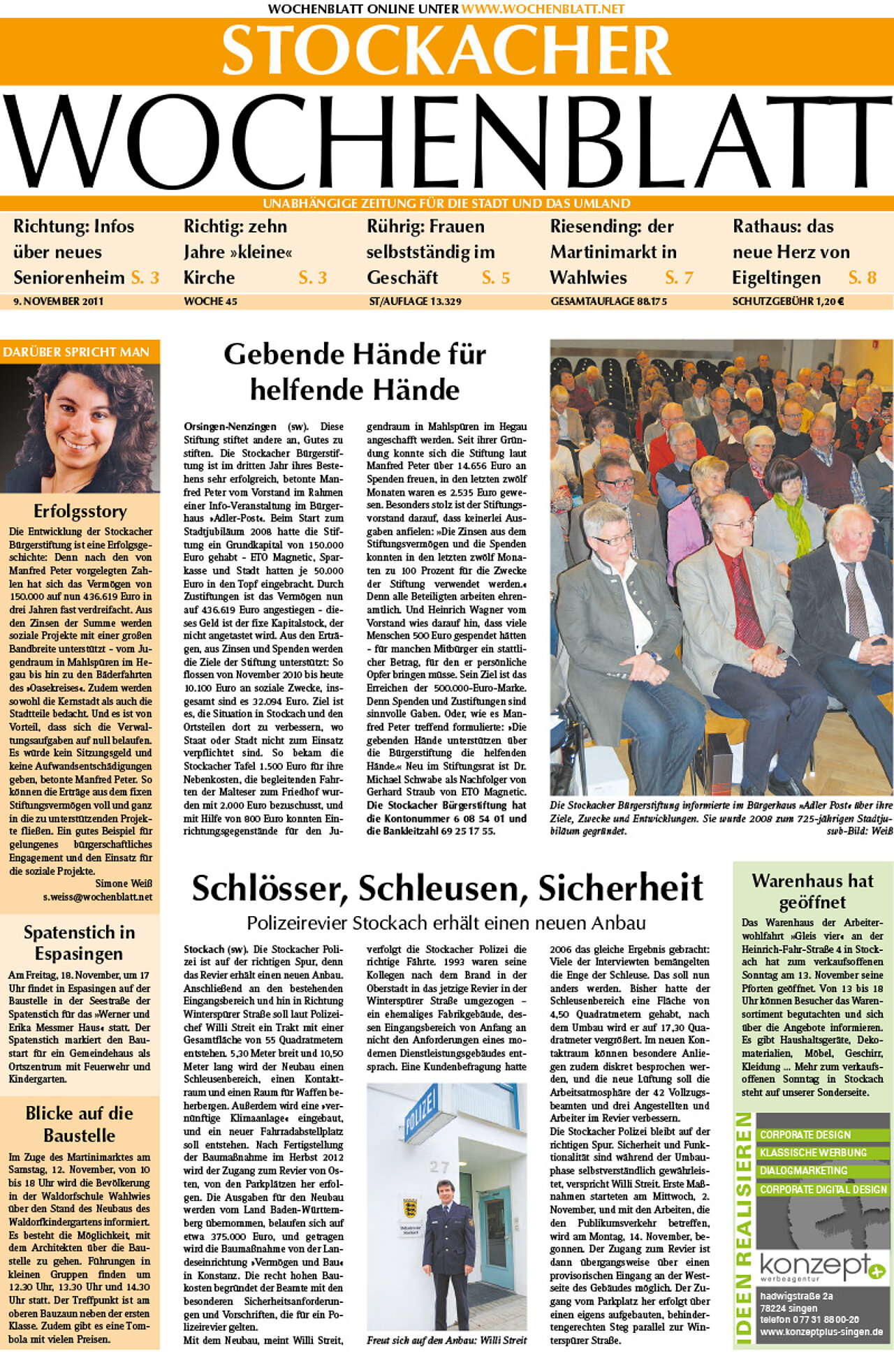 Ausgabe 45 vom 09. November 2011