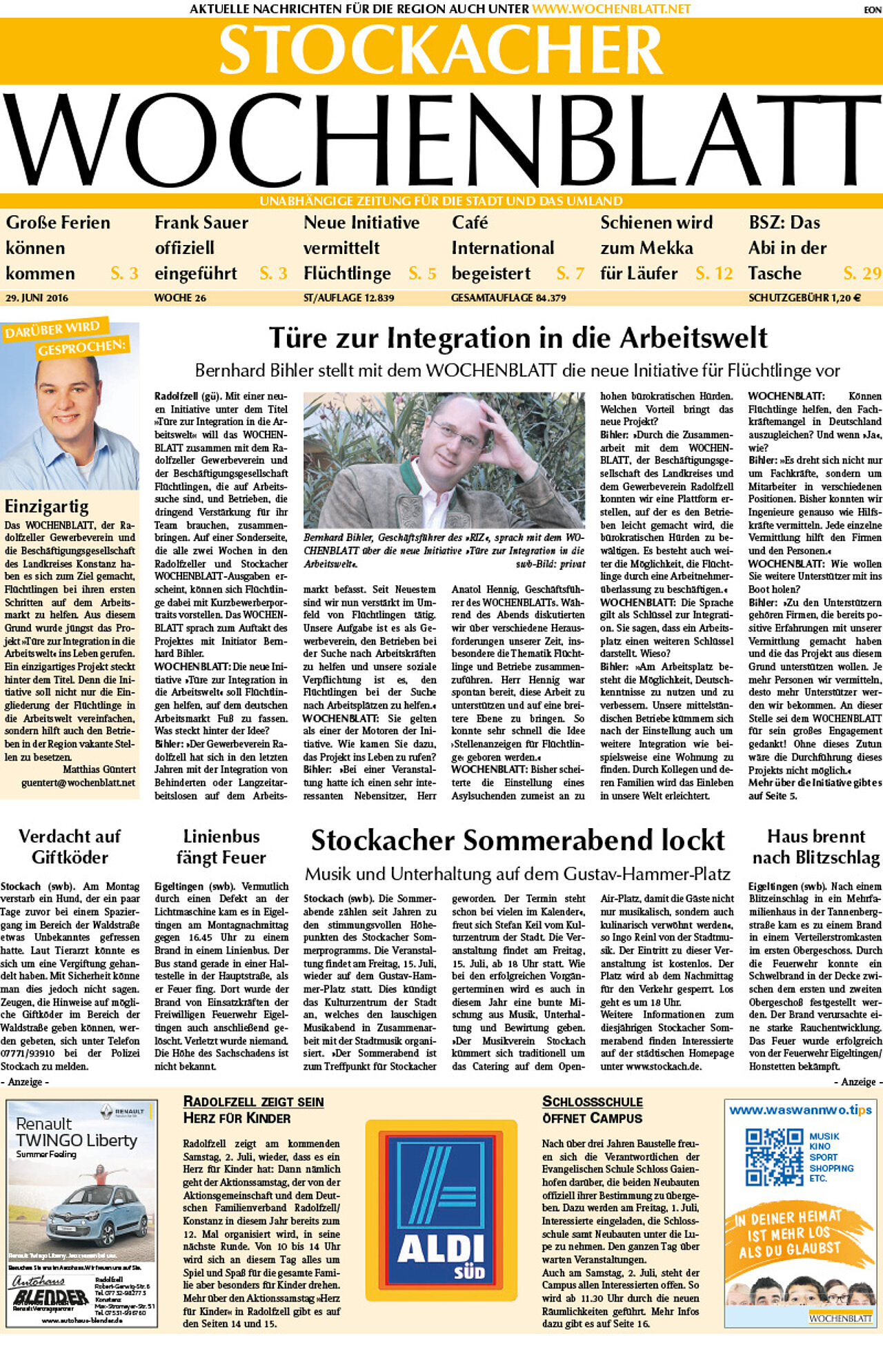 Ausgabe 26 vom 29. Juni 2016
