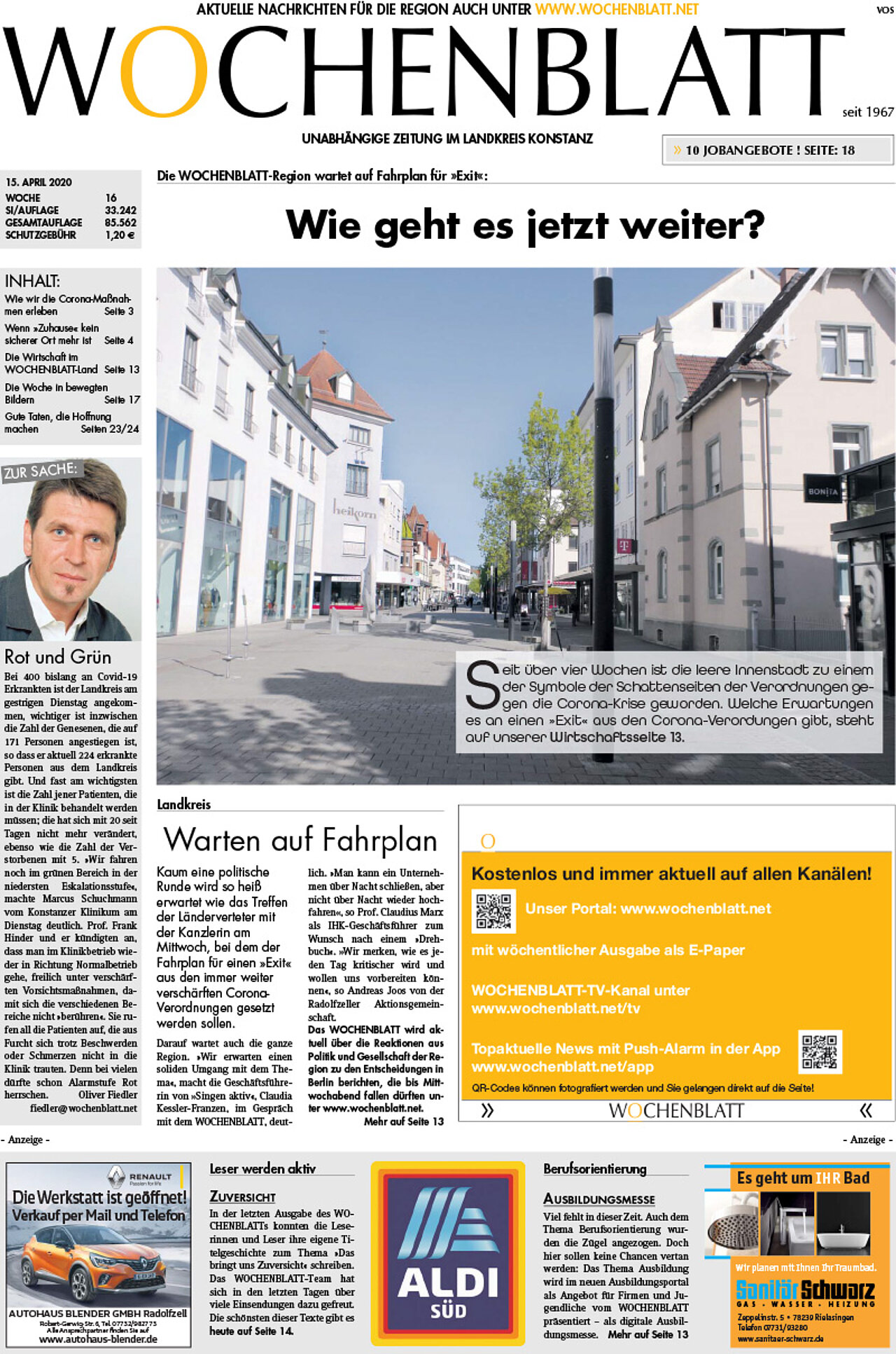 Ausgabe 16 vom 15. April 2020