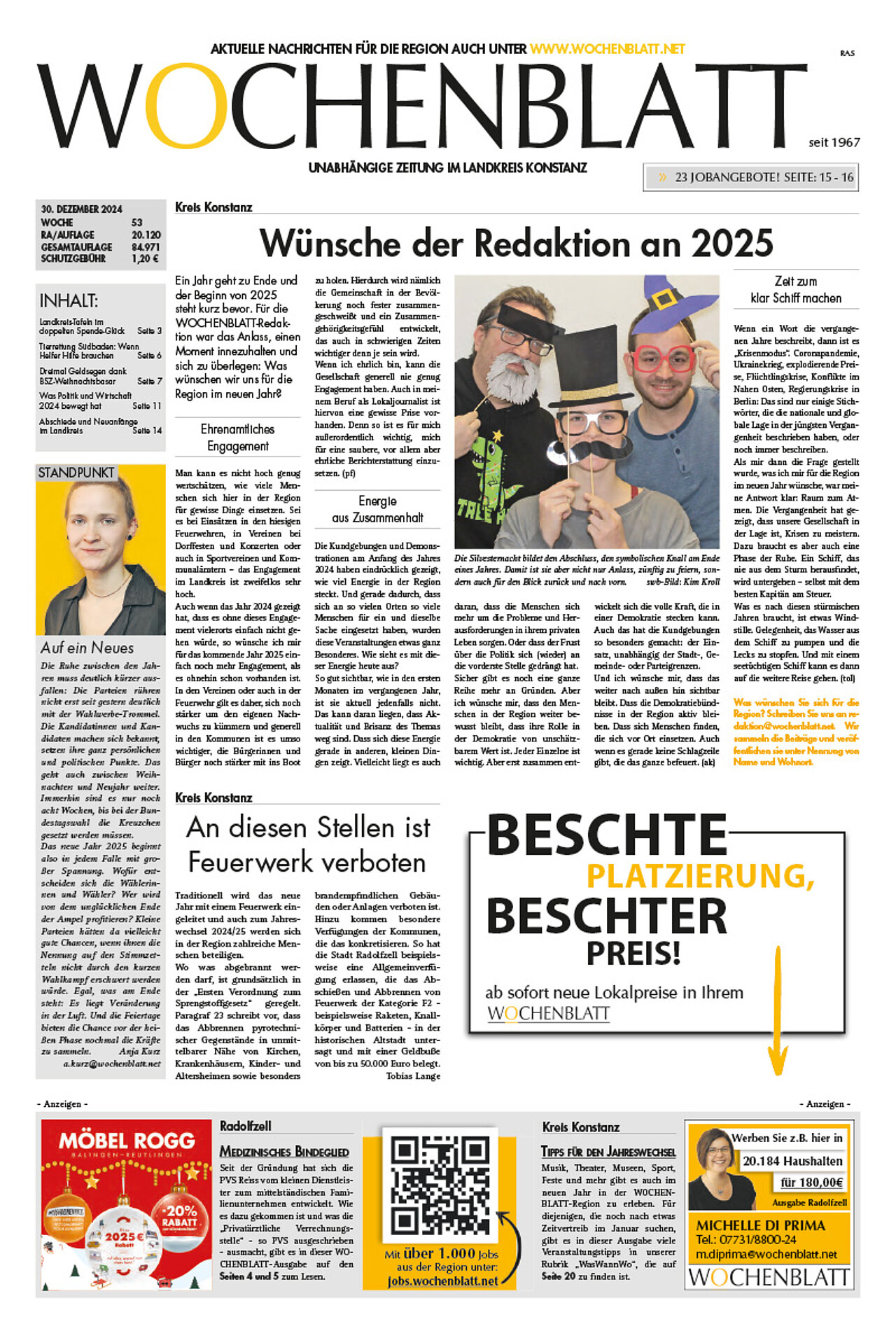 Ausgabe 53 vom 30. Dezember 2024