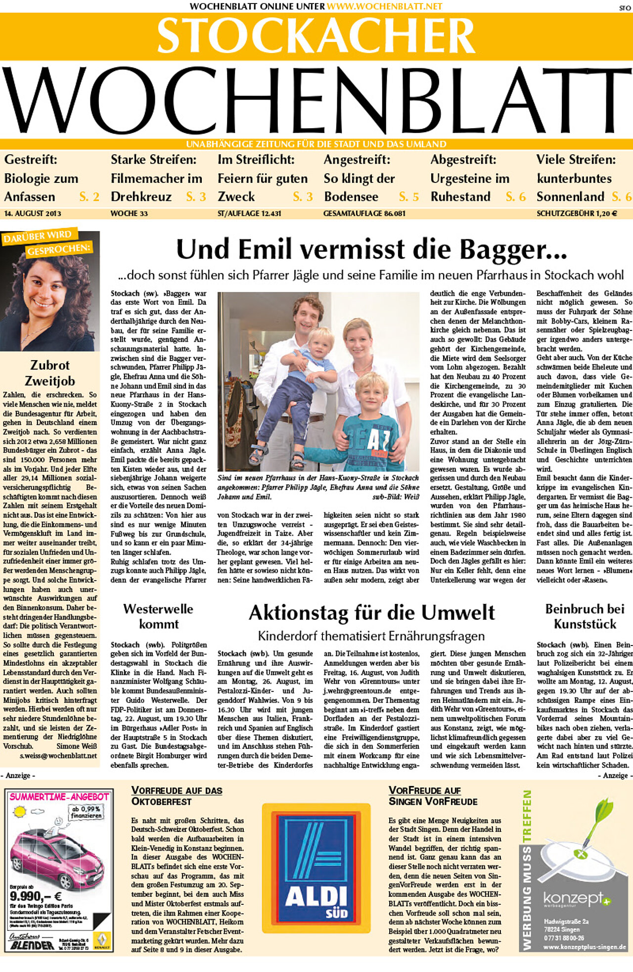 Ausgabe 33 vom 14. August 2013