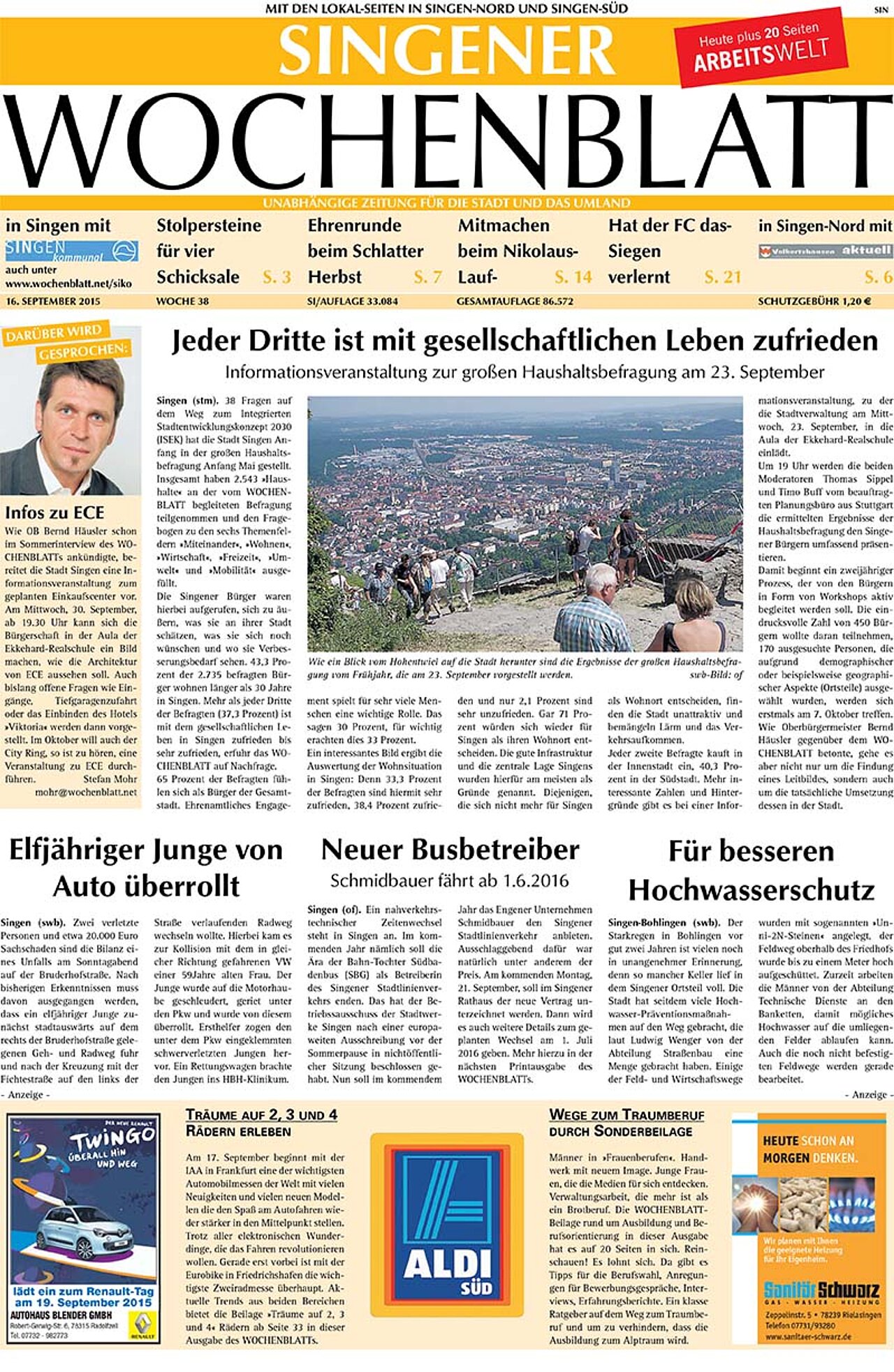 Ausgabe 38 vom 16. September 2015
