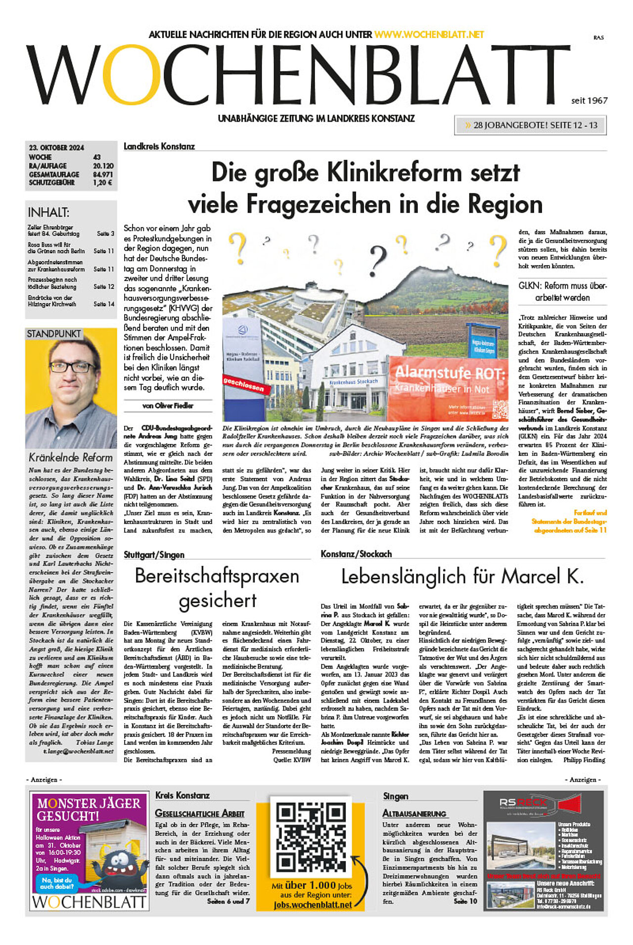 Ausgabe 43 vom 23. Oktober 2024