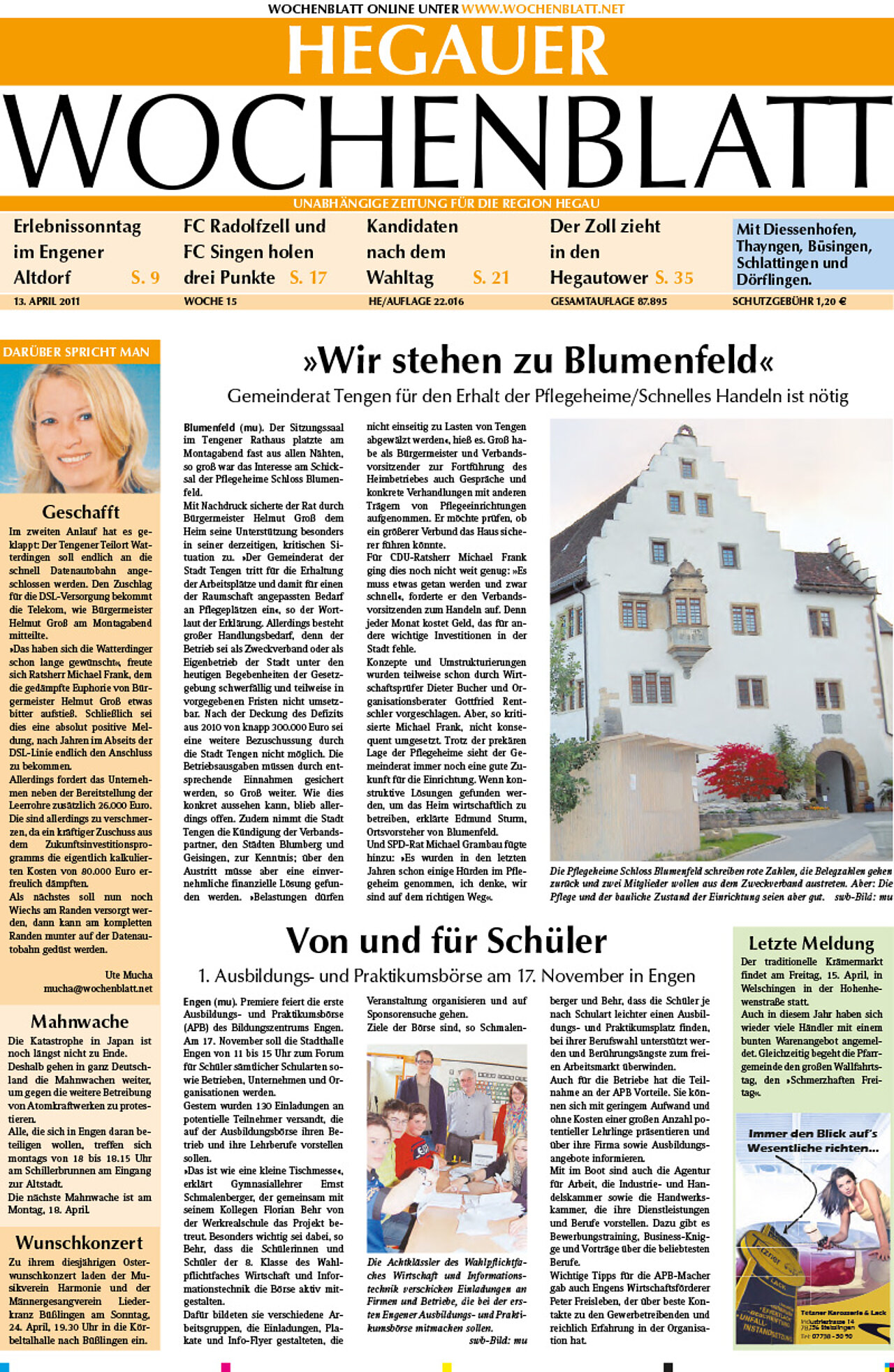Ausgabe 15 vom 13. April 2011