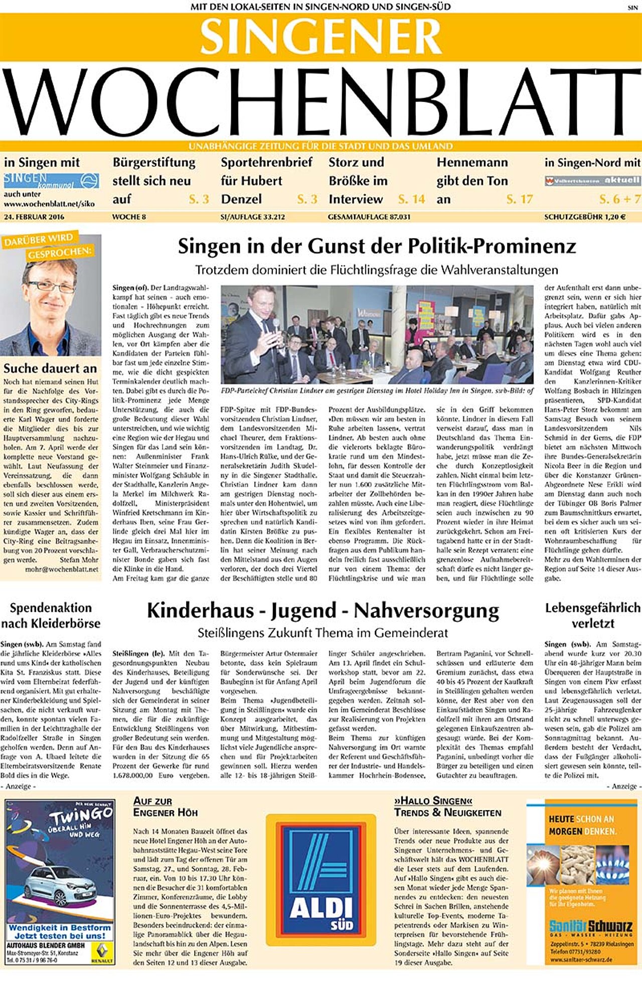 Ausgabe 08 vom 24. Februar 2016