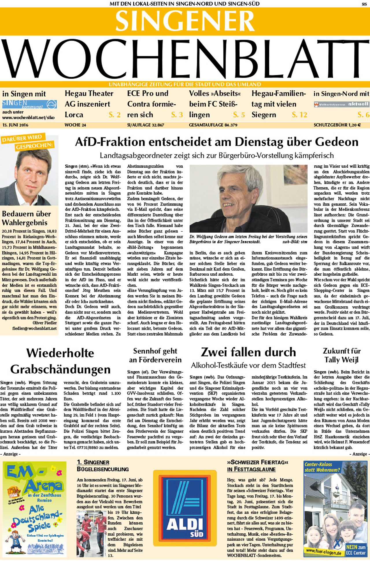 Ausgabe 24 vom 15. Juni 2016