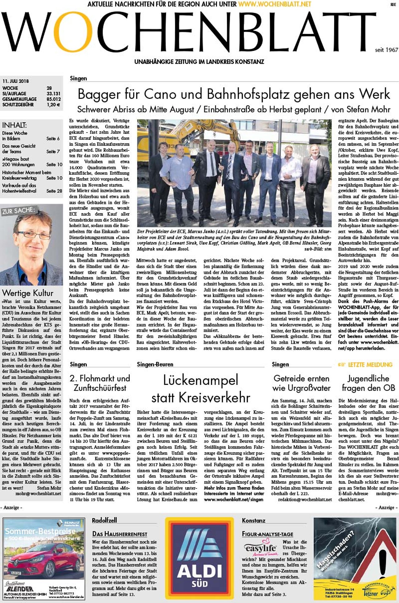 Ausgabe 28 vom 11. Juli 2018