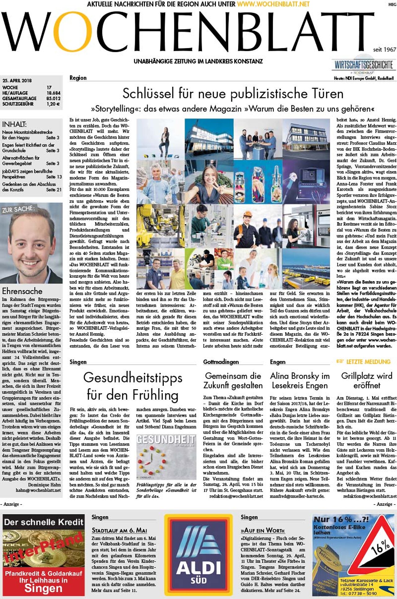 Ausgabe 17 vom 25. April 2018
