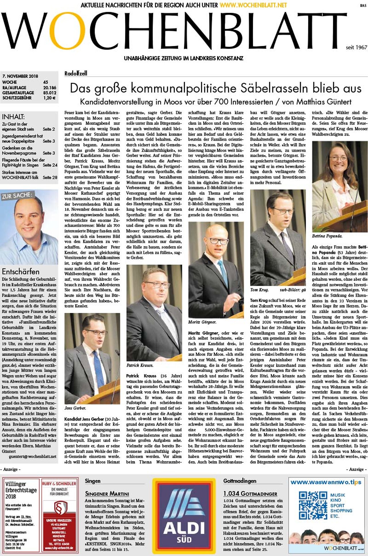 Ausgabe 45 vom 07. November 2018