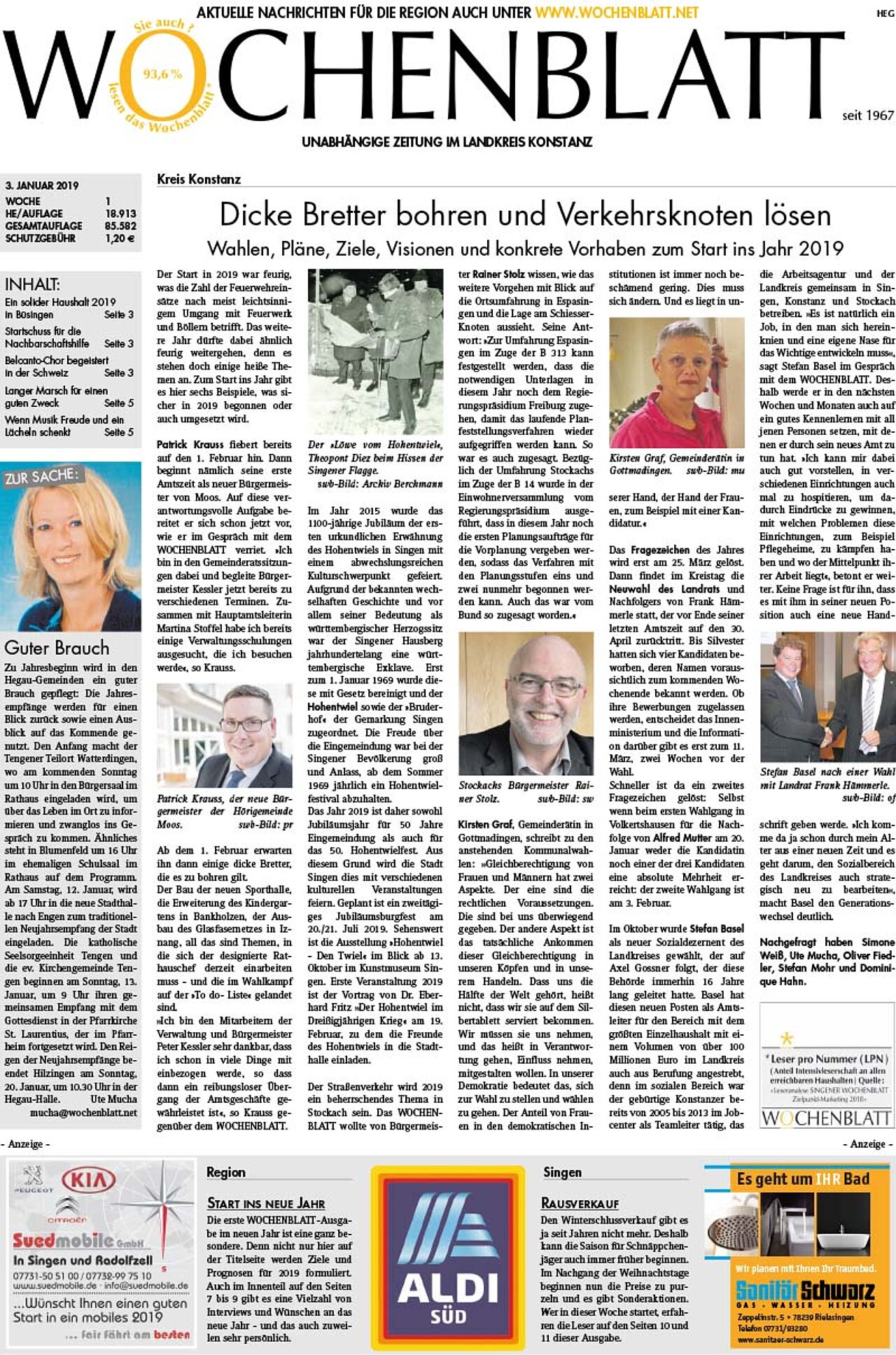 Ausgabe 01 vom 03. Januar 2019