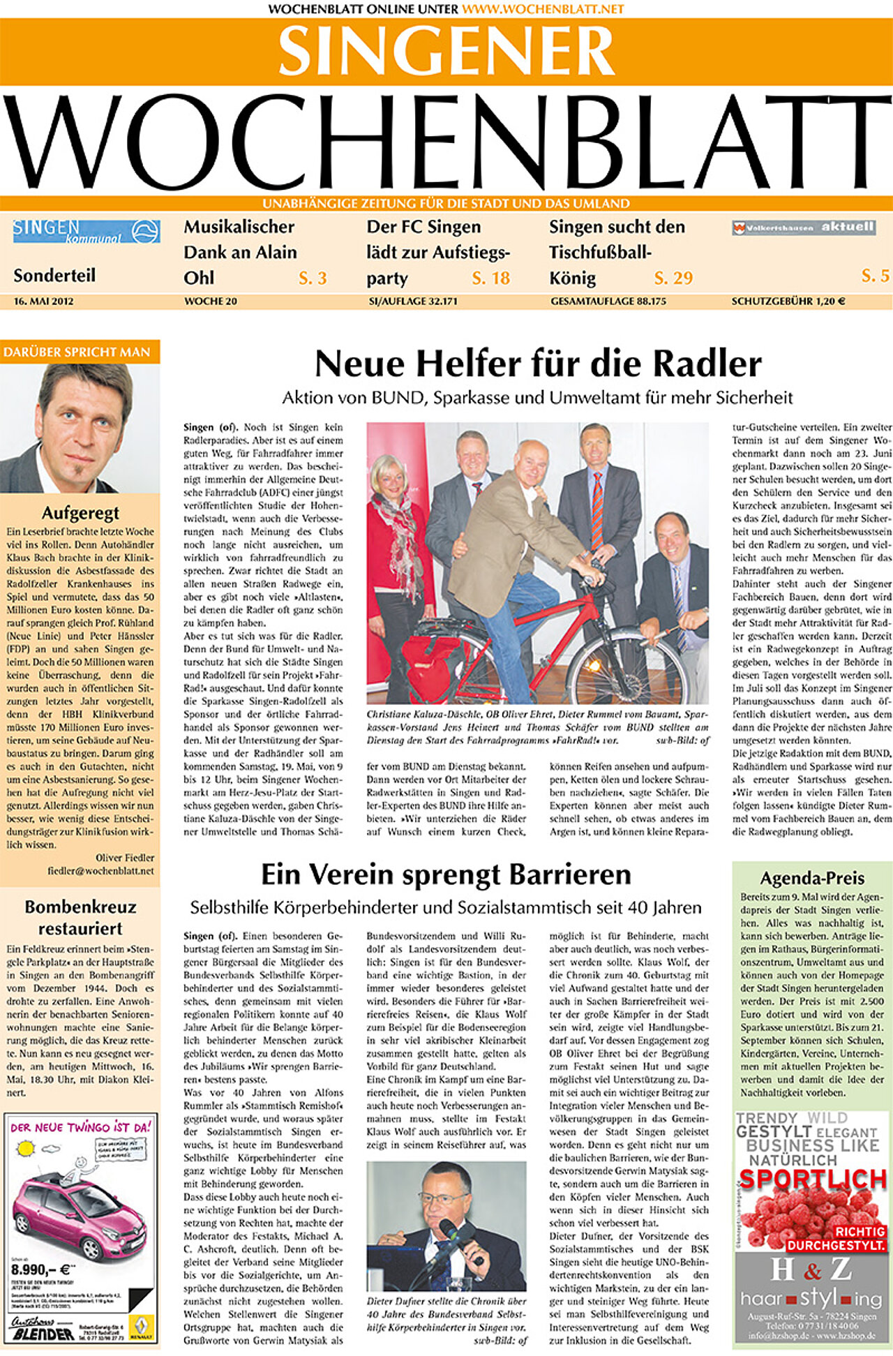 Ausgabe 20 vom 16. Mai 2012