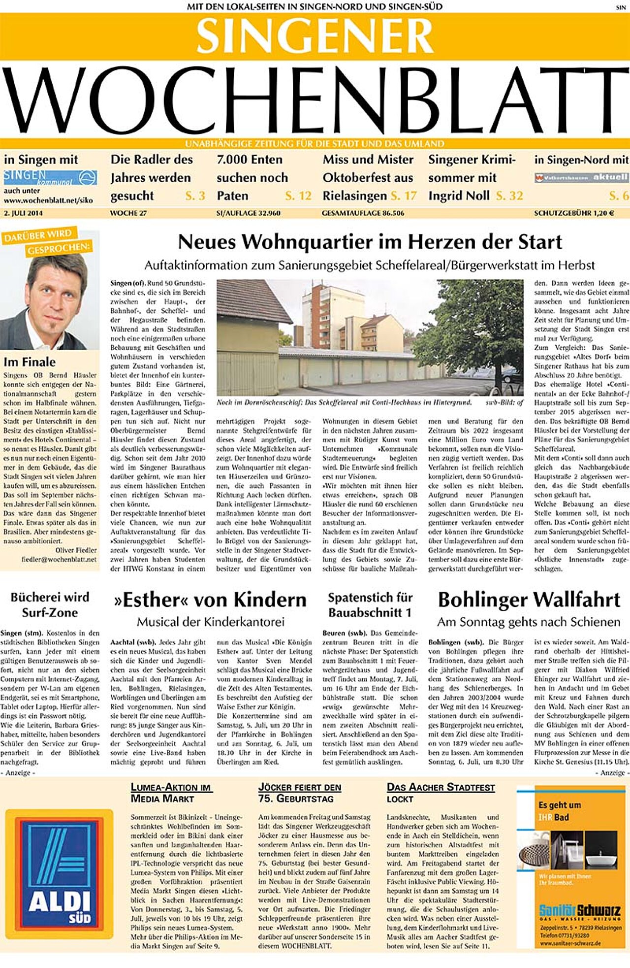 Ausgabe 27 vom 02. Juli 2014