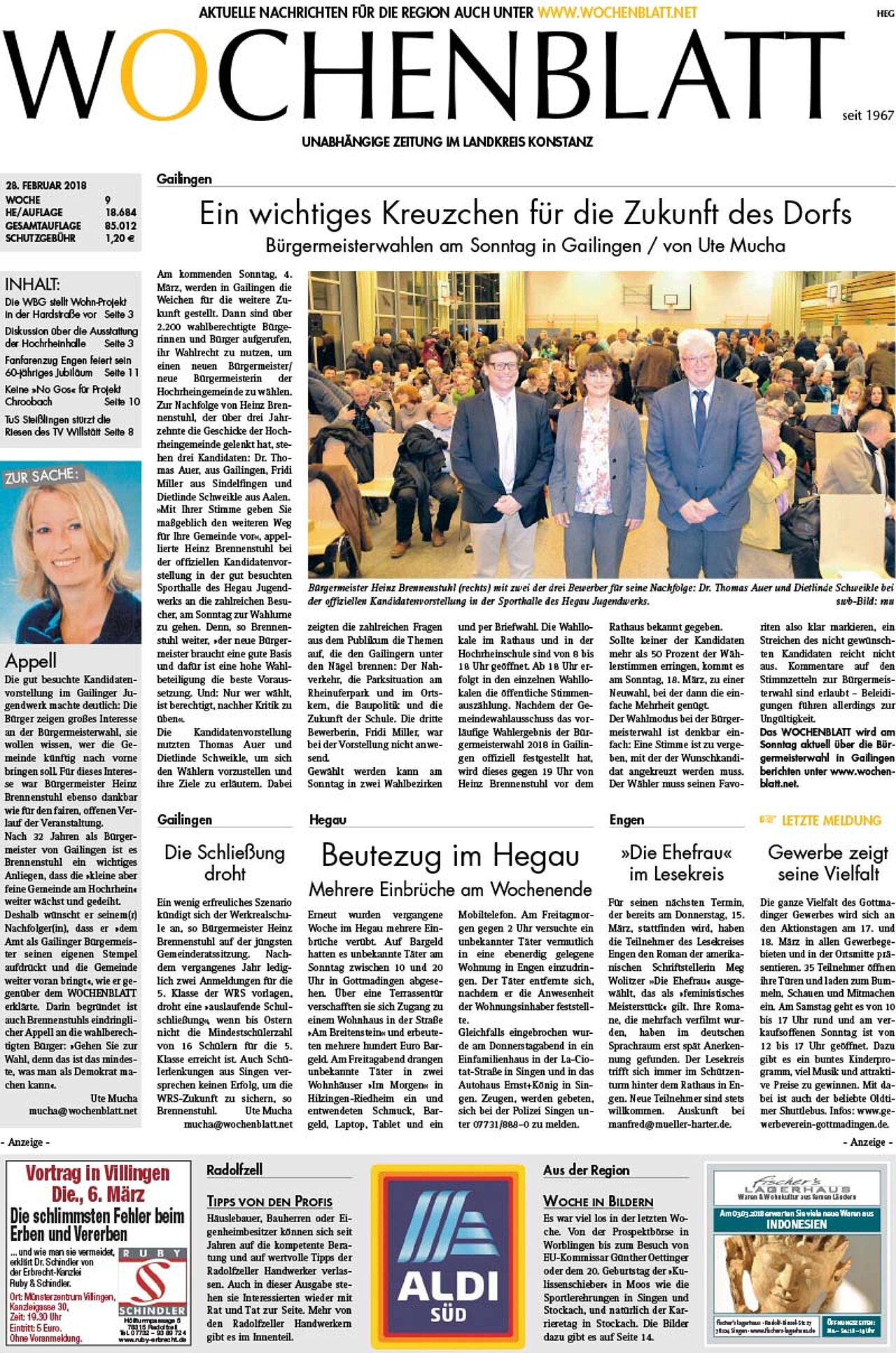 Ausgabe 09 vom 28. Februar 2018