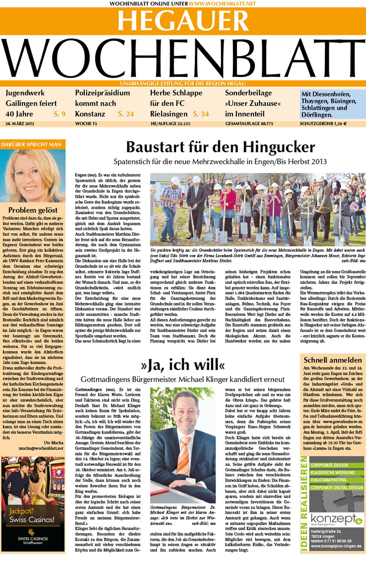 Ausgabe 13 vom 28. März 2012