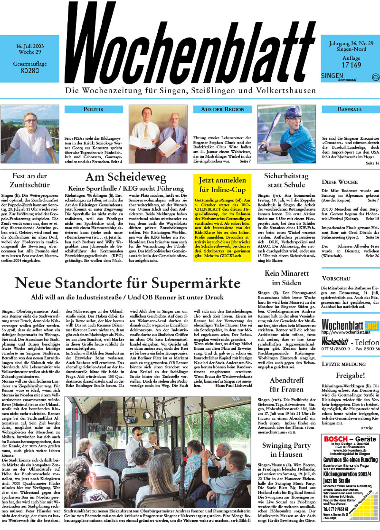 Ausgabe 29 vom 16. Juli 2003
