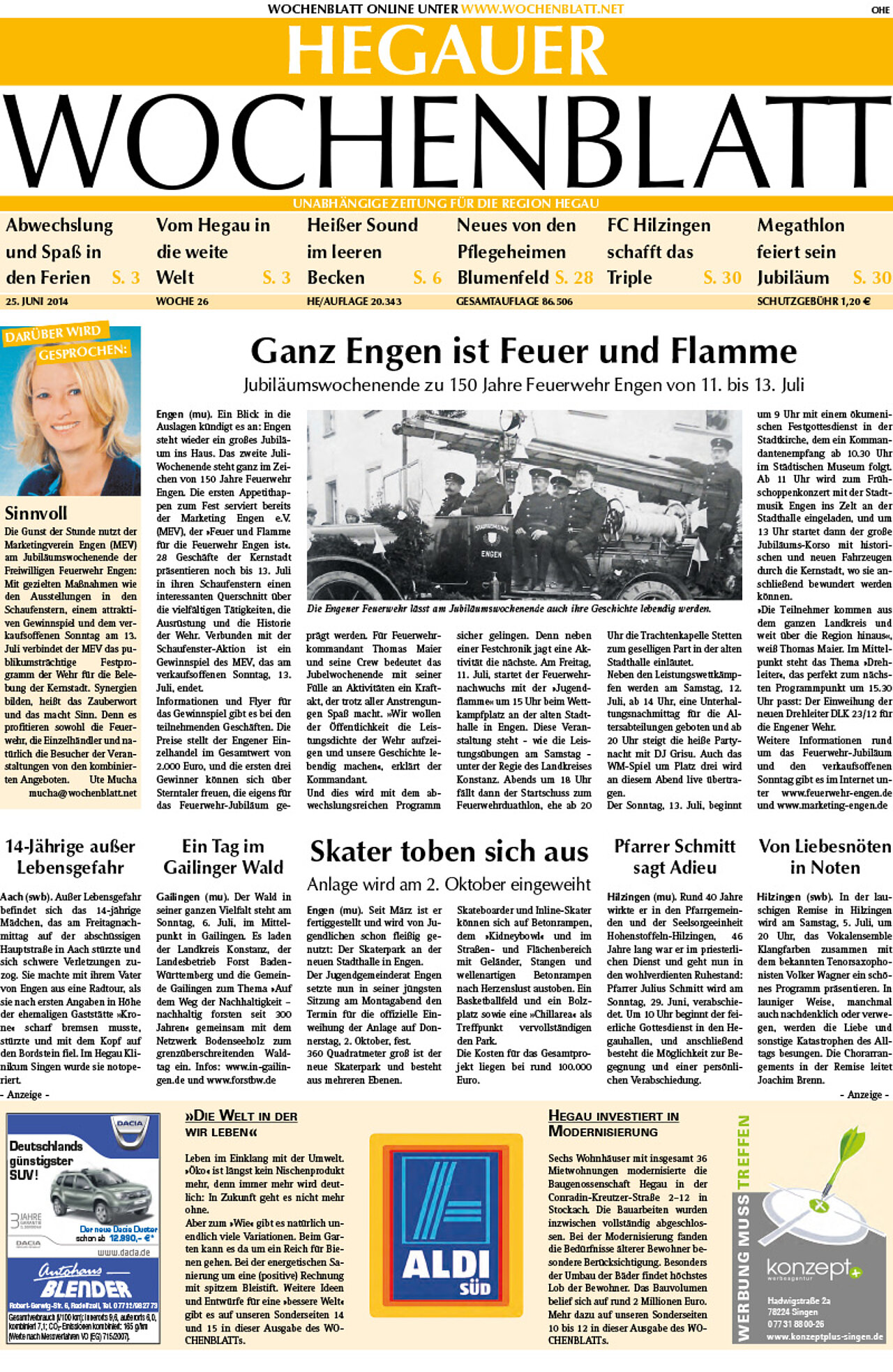 Ausgabe 26 vom 25. Juni 2014
