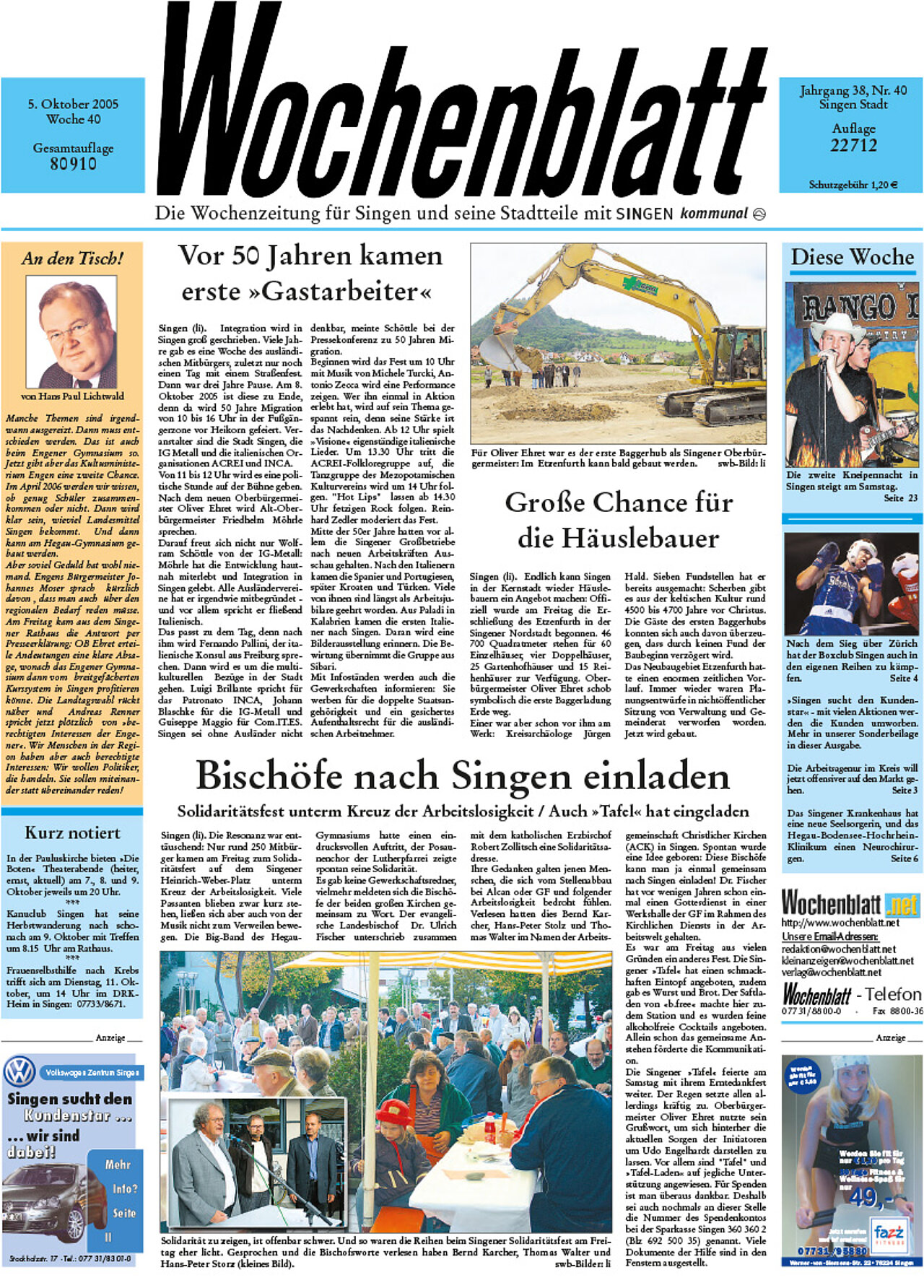 Ausgabe 40 vom 05. Oktober 2005