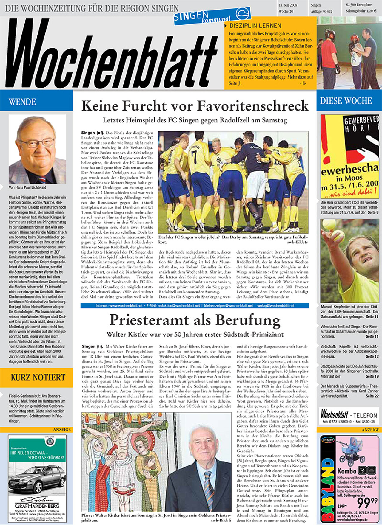 Ausgabe 20 vom 14. Mai 2008