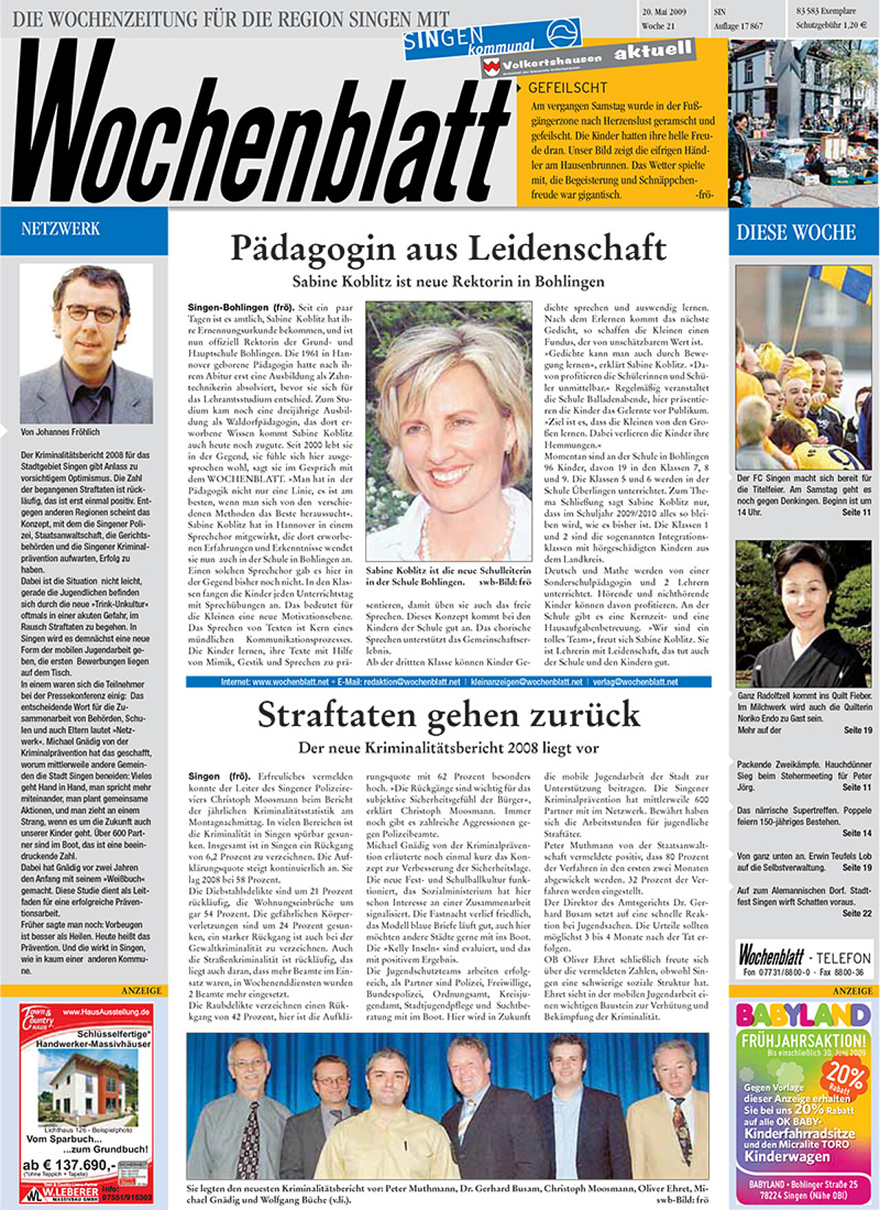 Ausgabe 20 vom 20. Mai 2009