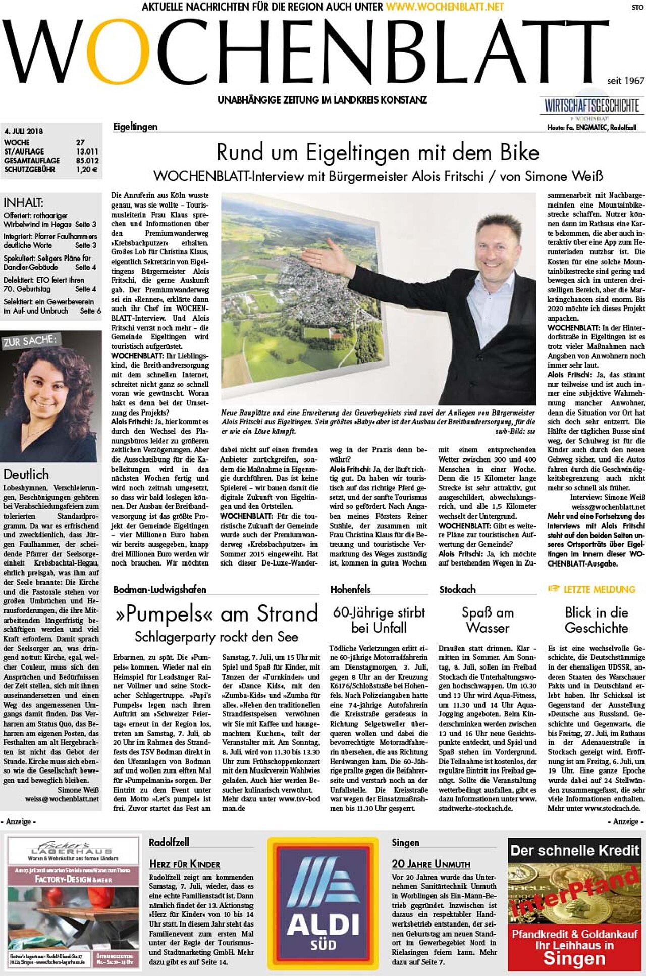 Ausgabe 27 vom 04. Juli 2018