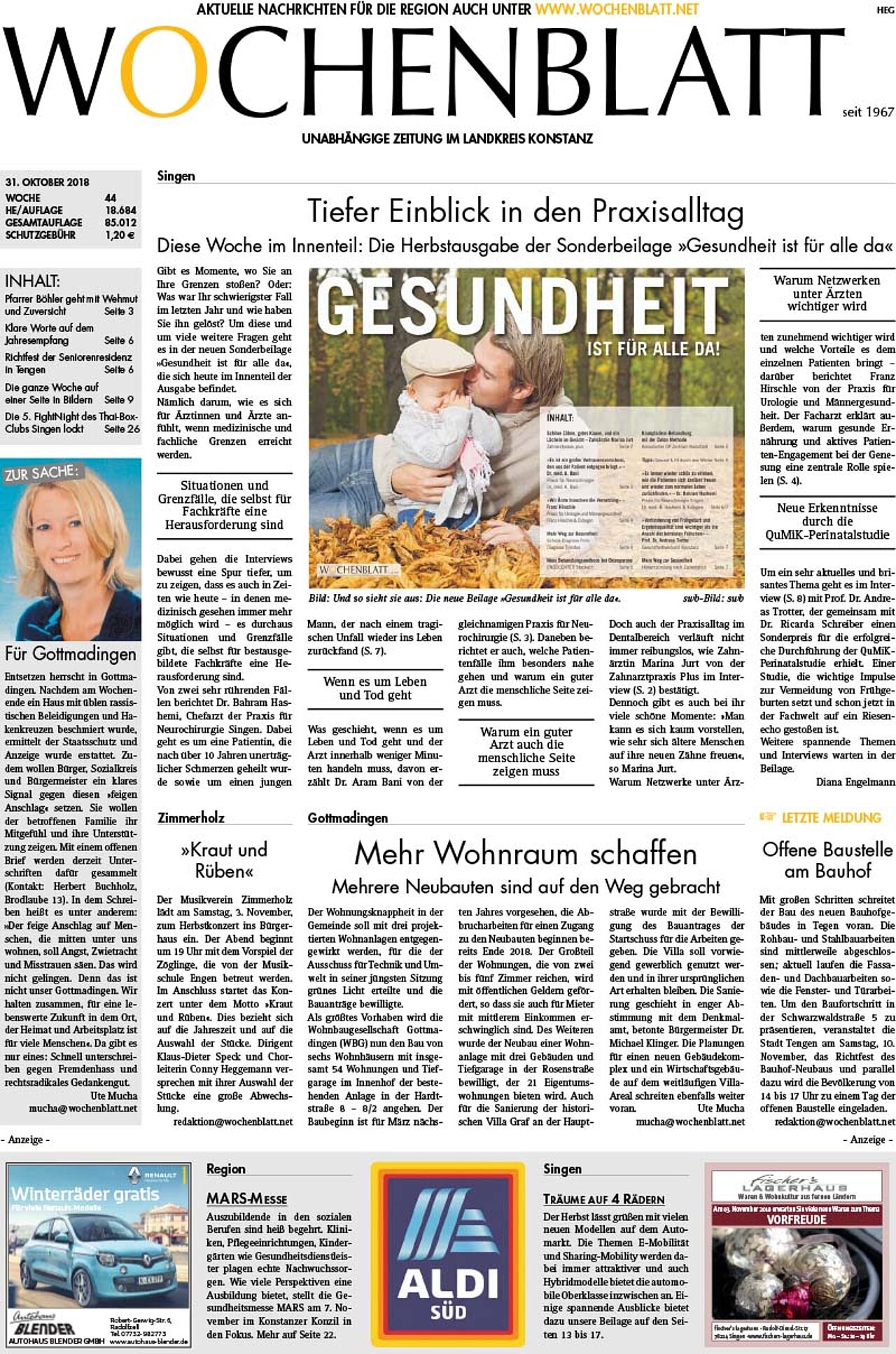Ausgabe 44 vom 31. Oktober 2018