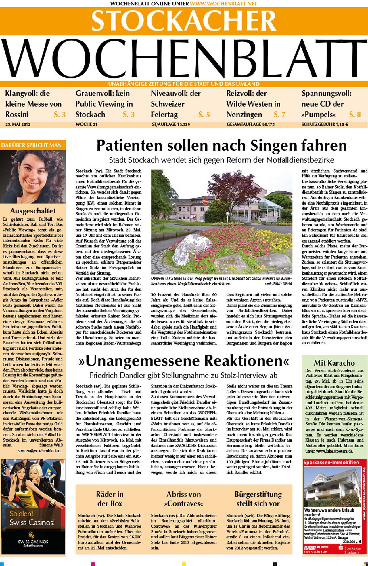 Ausgabe 21 vom 23. Mai 2012