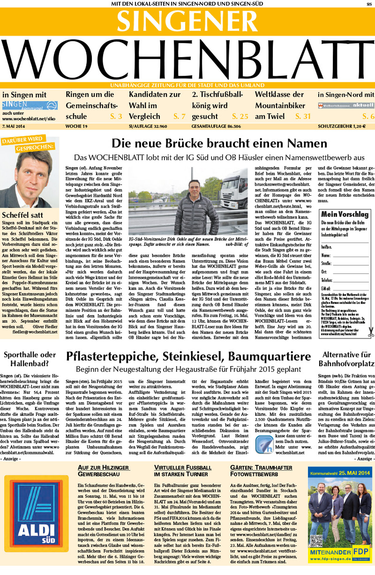 Ausgabe 19 vom 07. Mai 2014