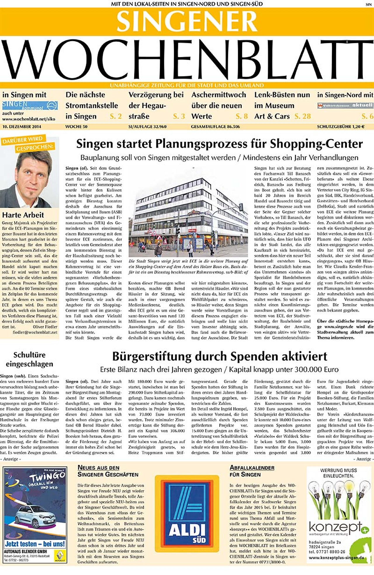 Ausgabe 50 vom 10. Dezember 2014