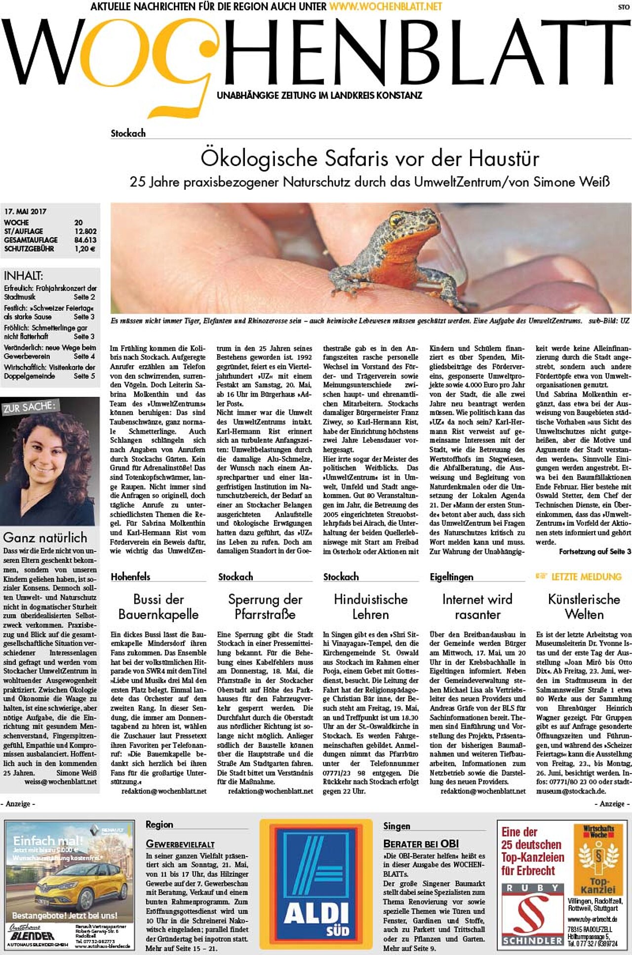 Ausgabe 20 vom 17. Mai 2017