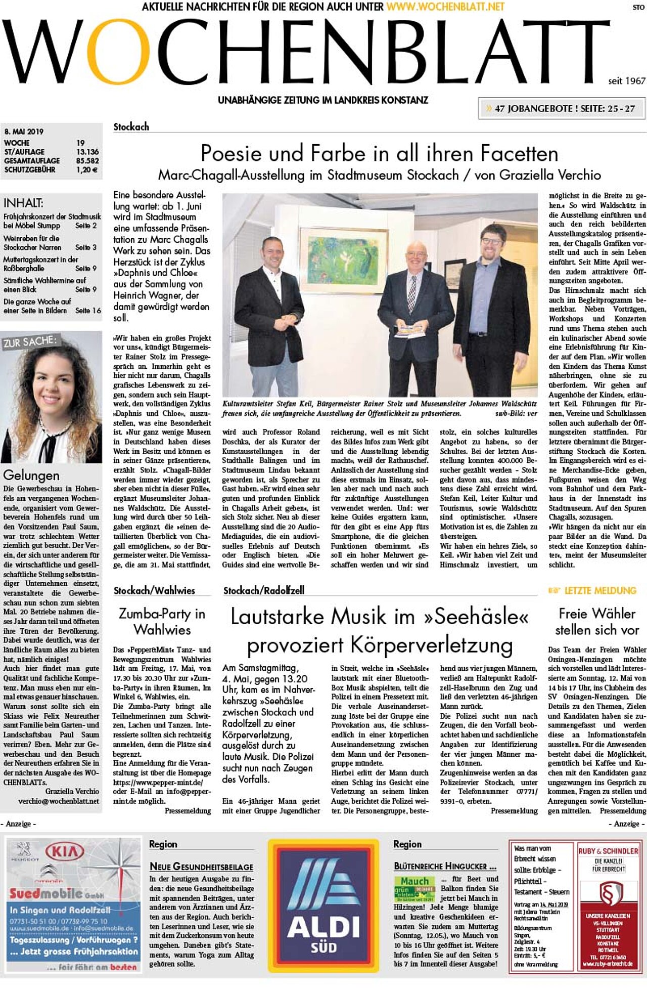 Ausgabe 19 vom 08. Mai 2019