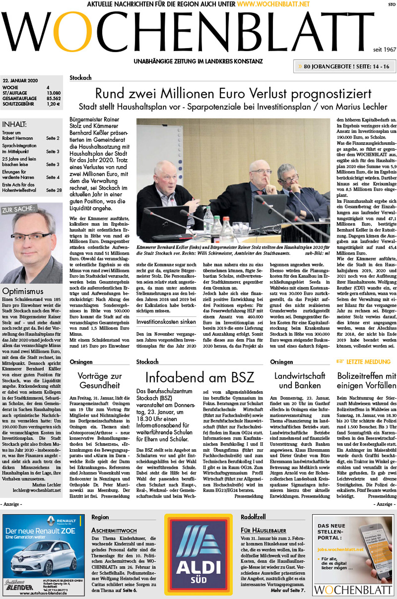 Ausgabe 04 vom 22. Januar 2020
