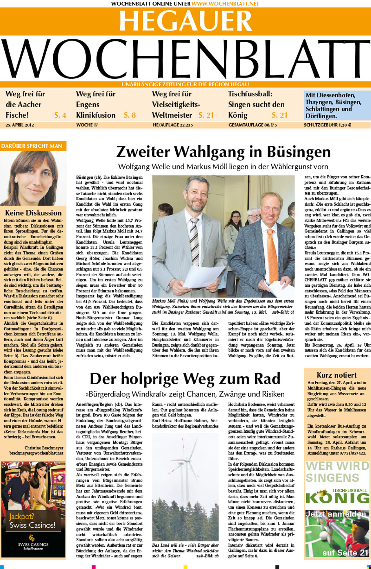 Ausgabe 17 vom 25. April 2012
