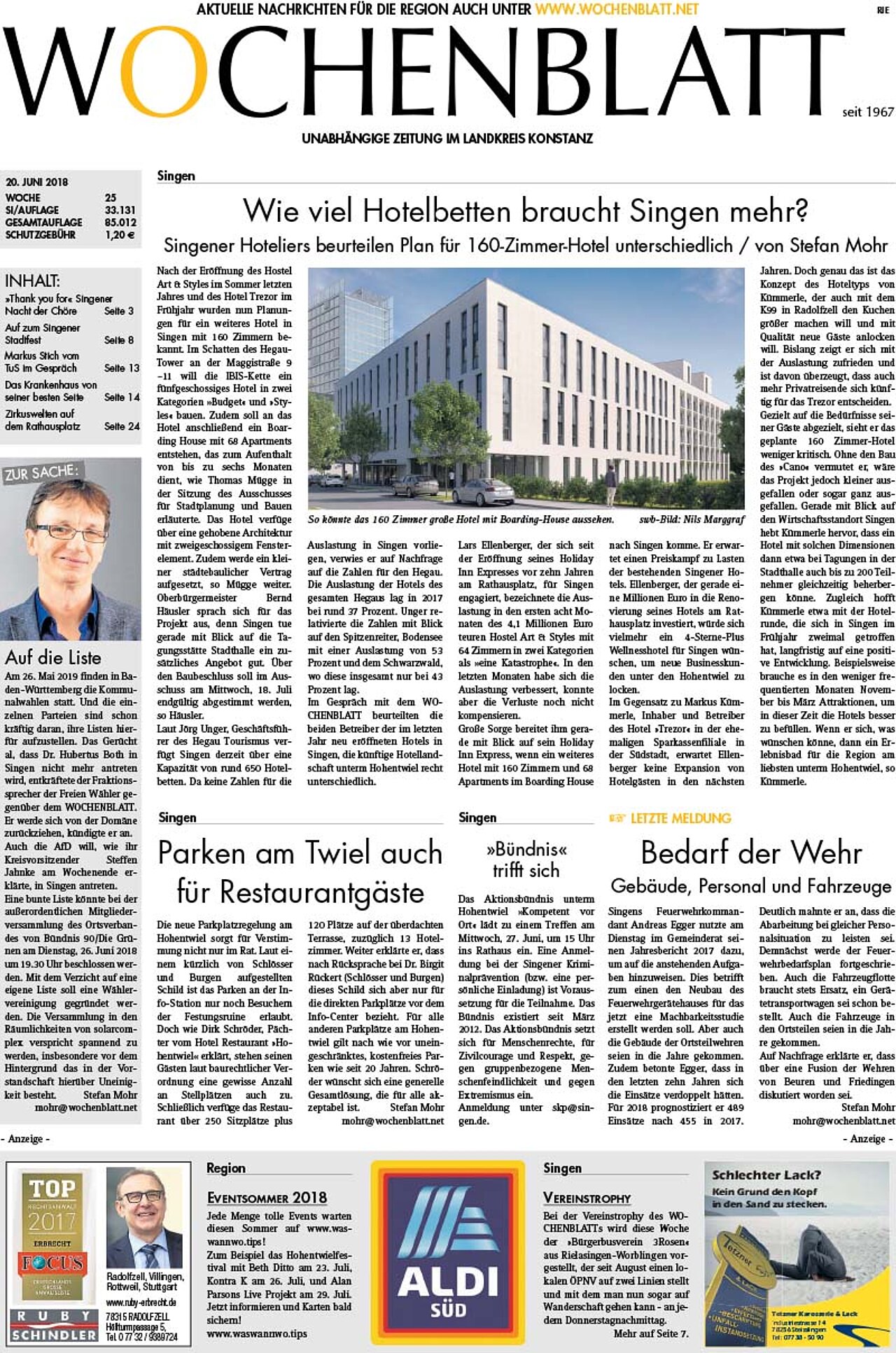 Ausgabe 25 vom 20. Juni 2018