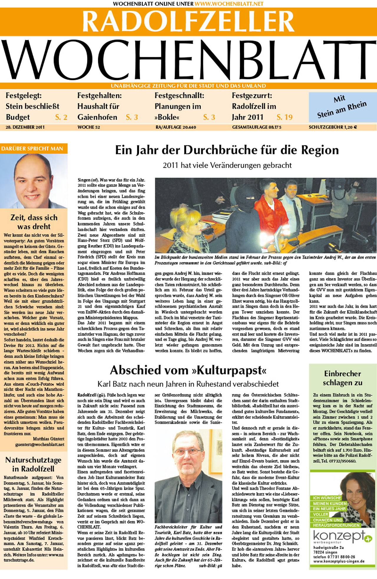 Ausgabe 52 vom 28. Dezember 2011