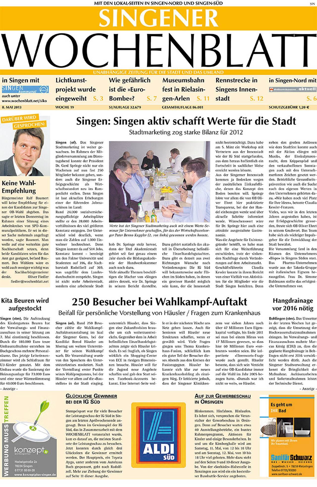Ausgabe 19 vom 09. Mai 2013