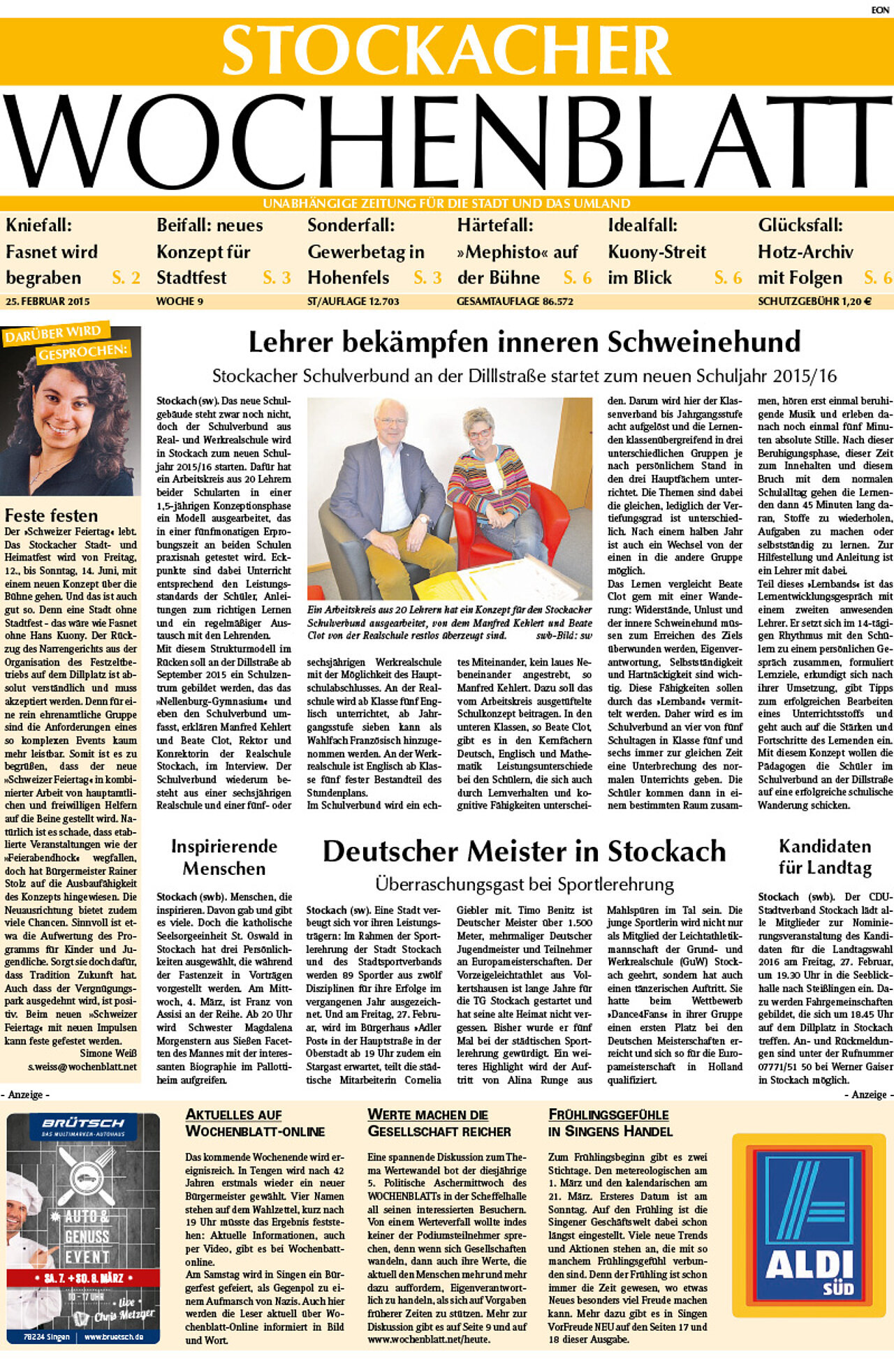 Ausgabe 09 vom 25. Februar 2015