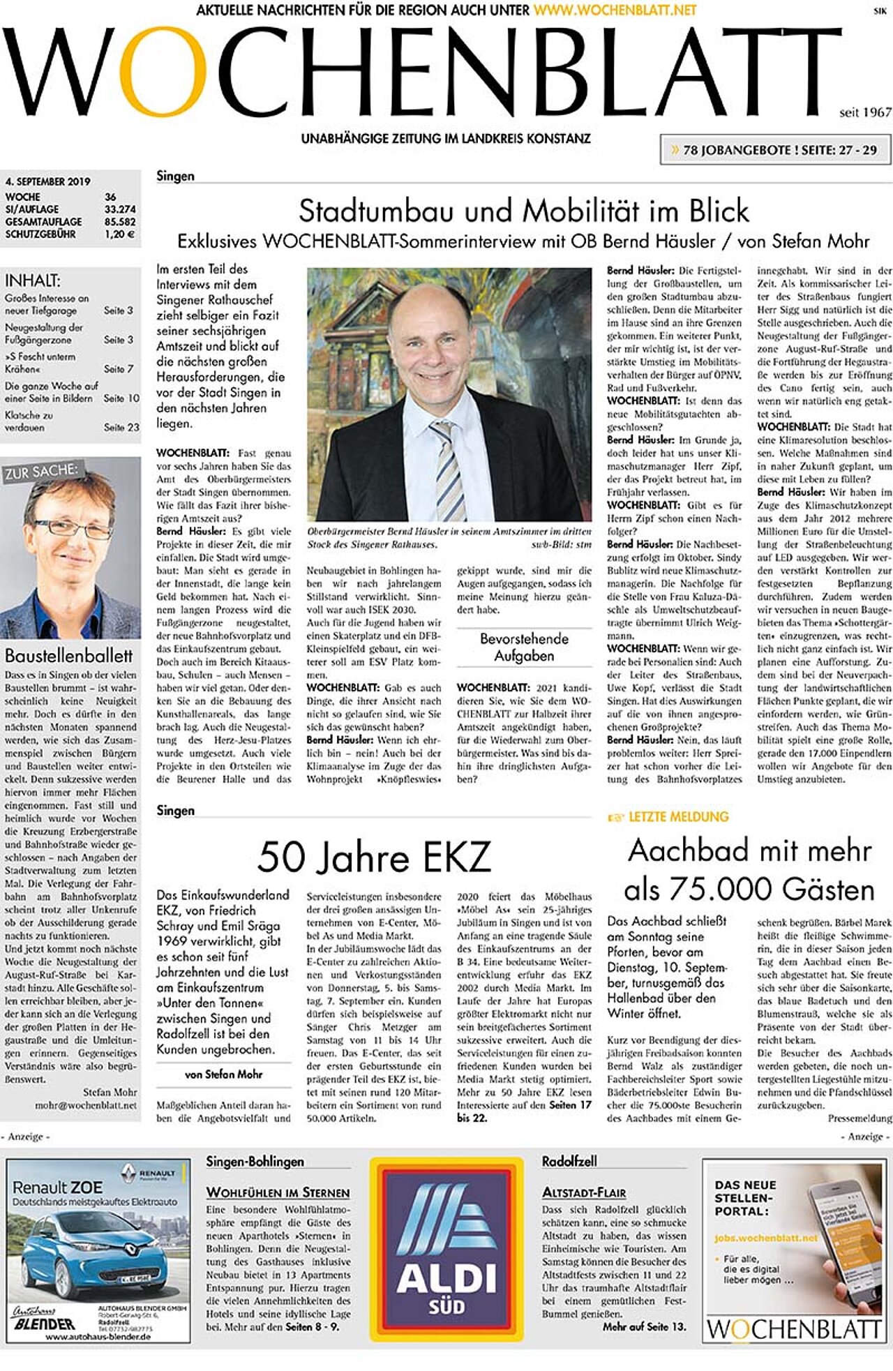 Ausgabe 36 vom 04. September 2019