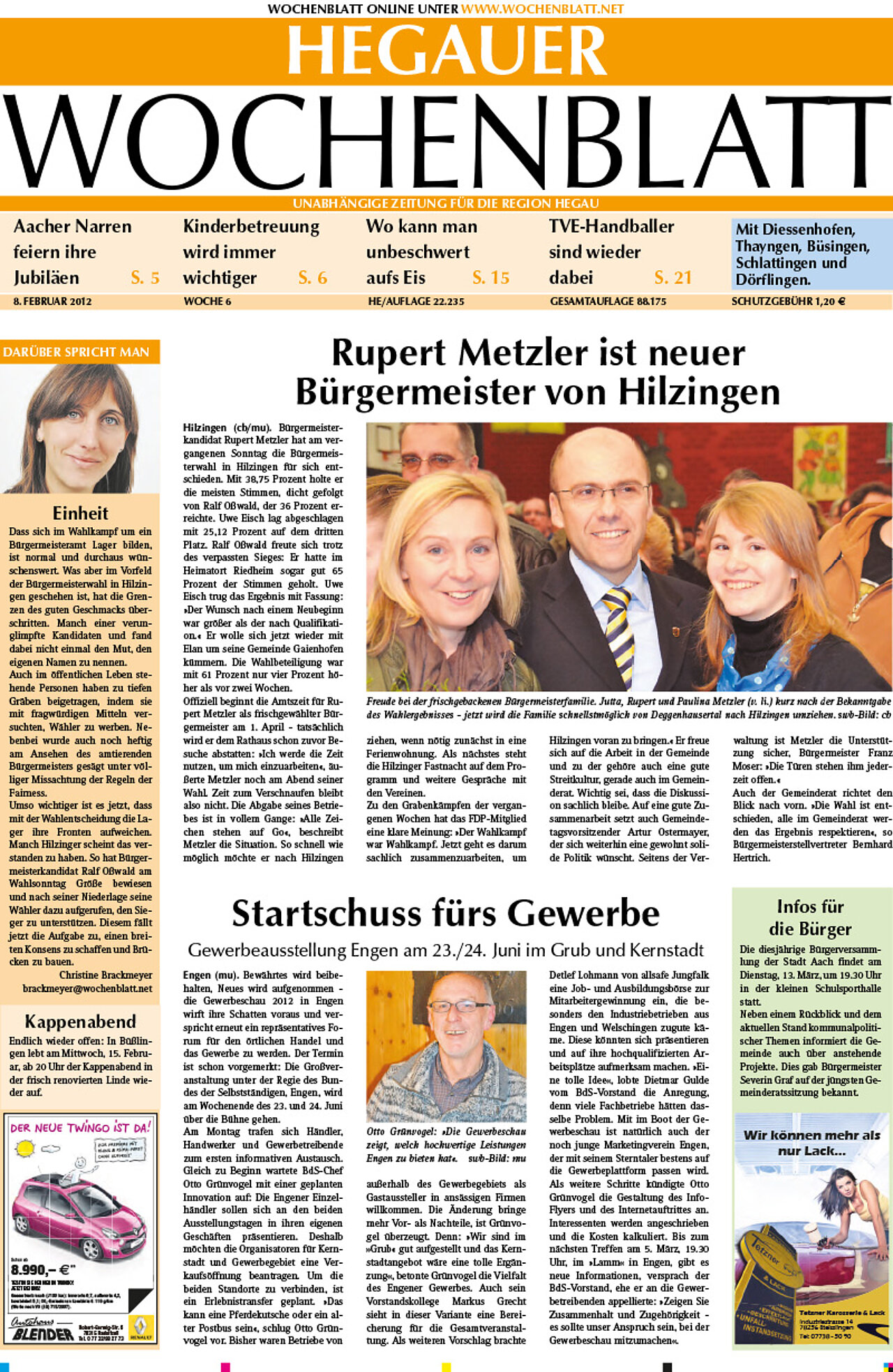 Ausgabe 06 vom 08. Februar 2012