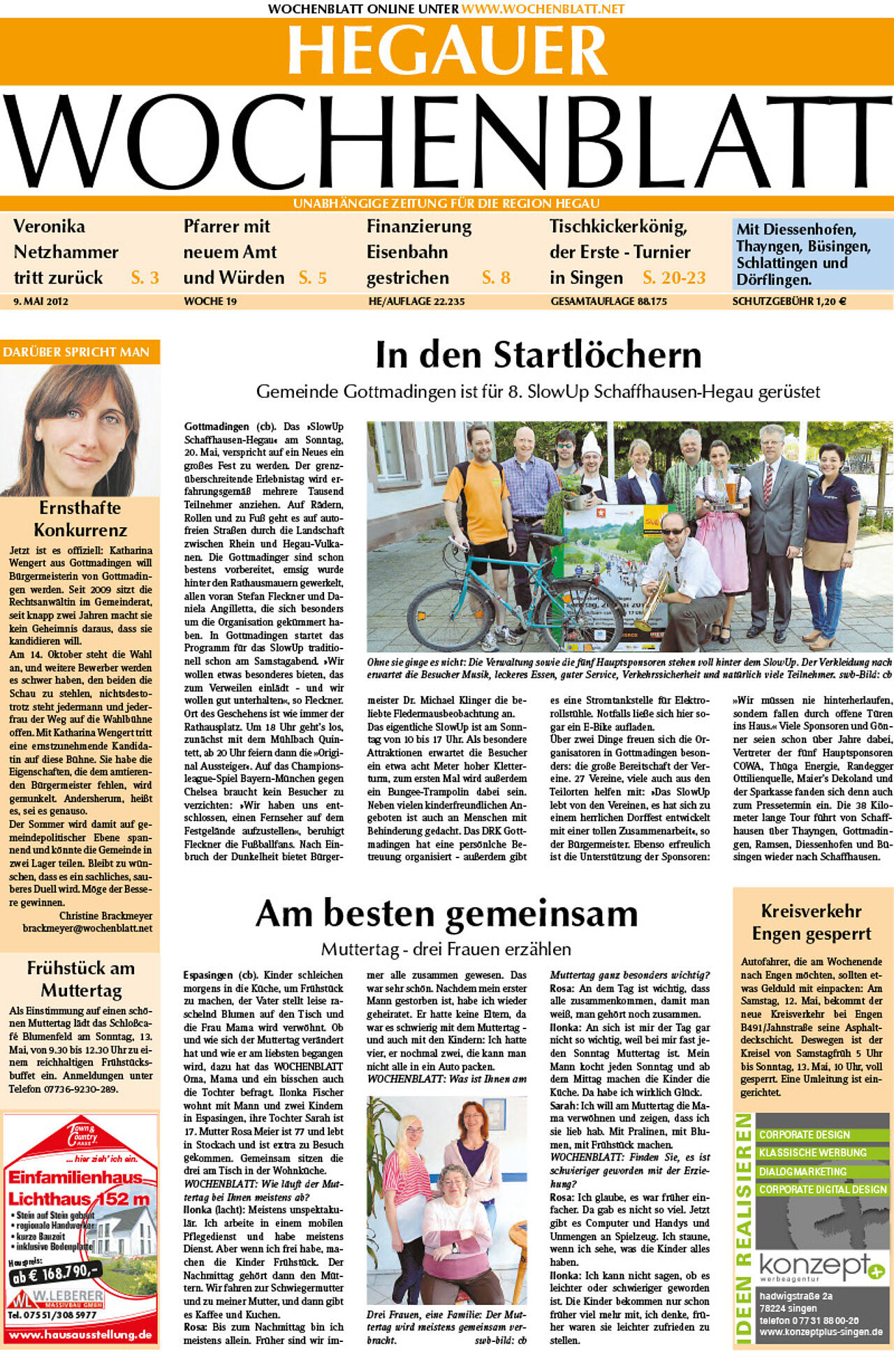Ausgabe 19 vom 09. Mai 2012