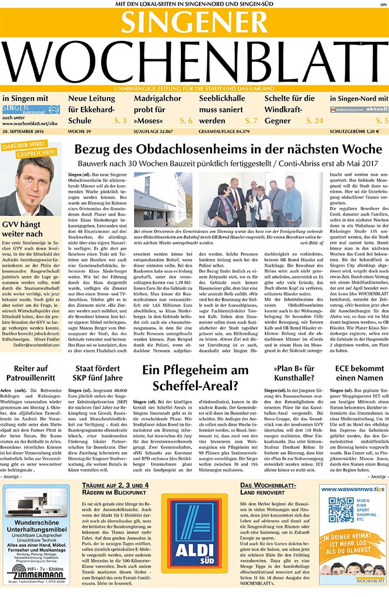 Ausgabe 39 vom 28. September 2016