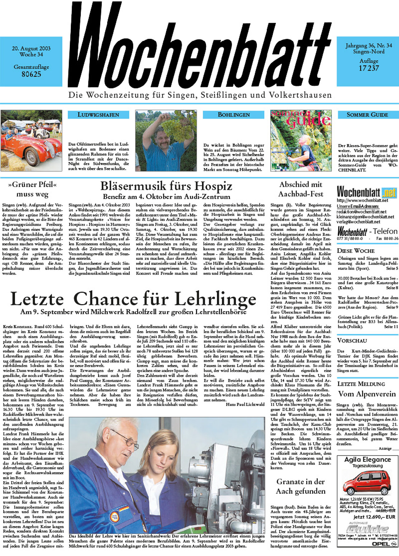 Ausgabe 34 vom 20. August 2003