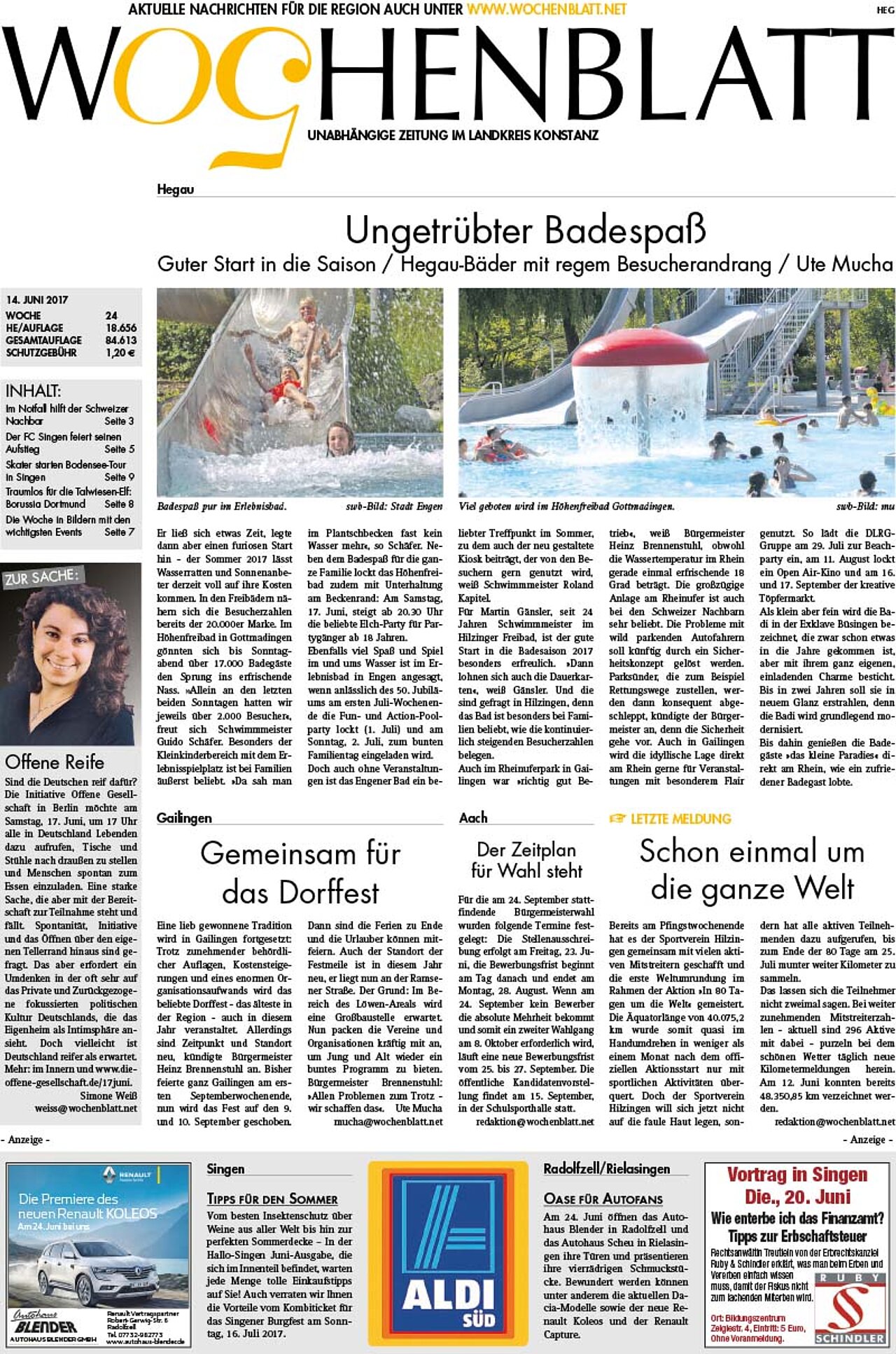 Ausgabe 24 vom 14. Juni 2017