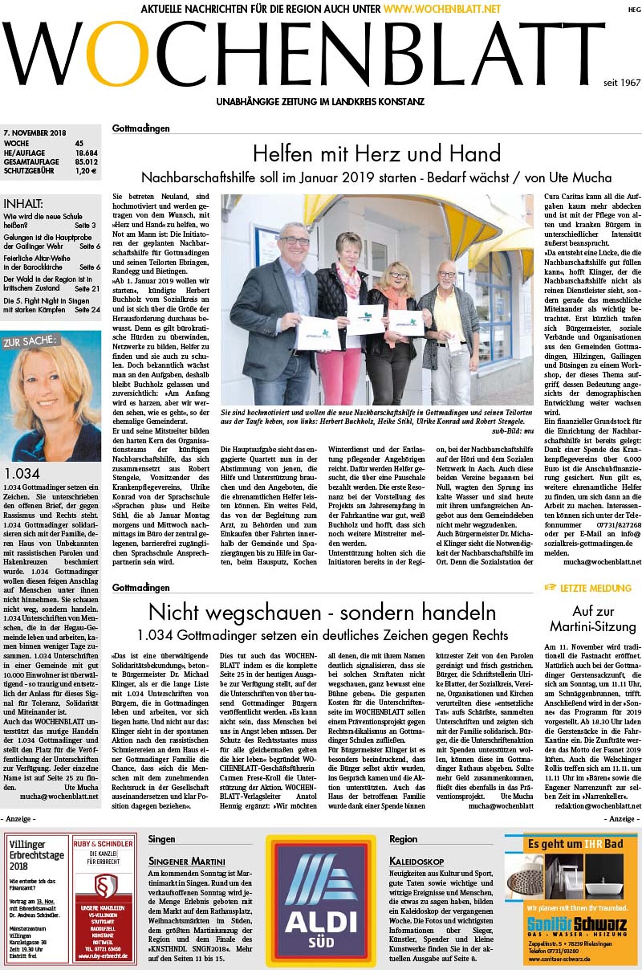 Ausgabe 45 vom 07. November 2018