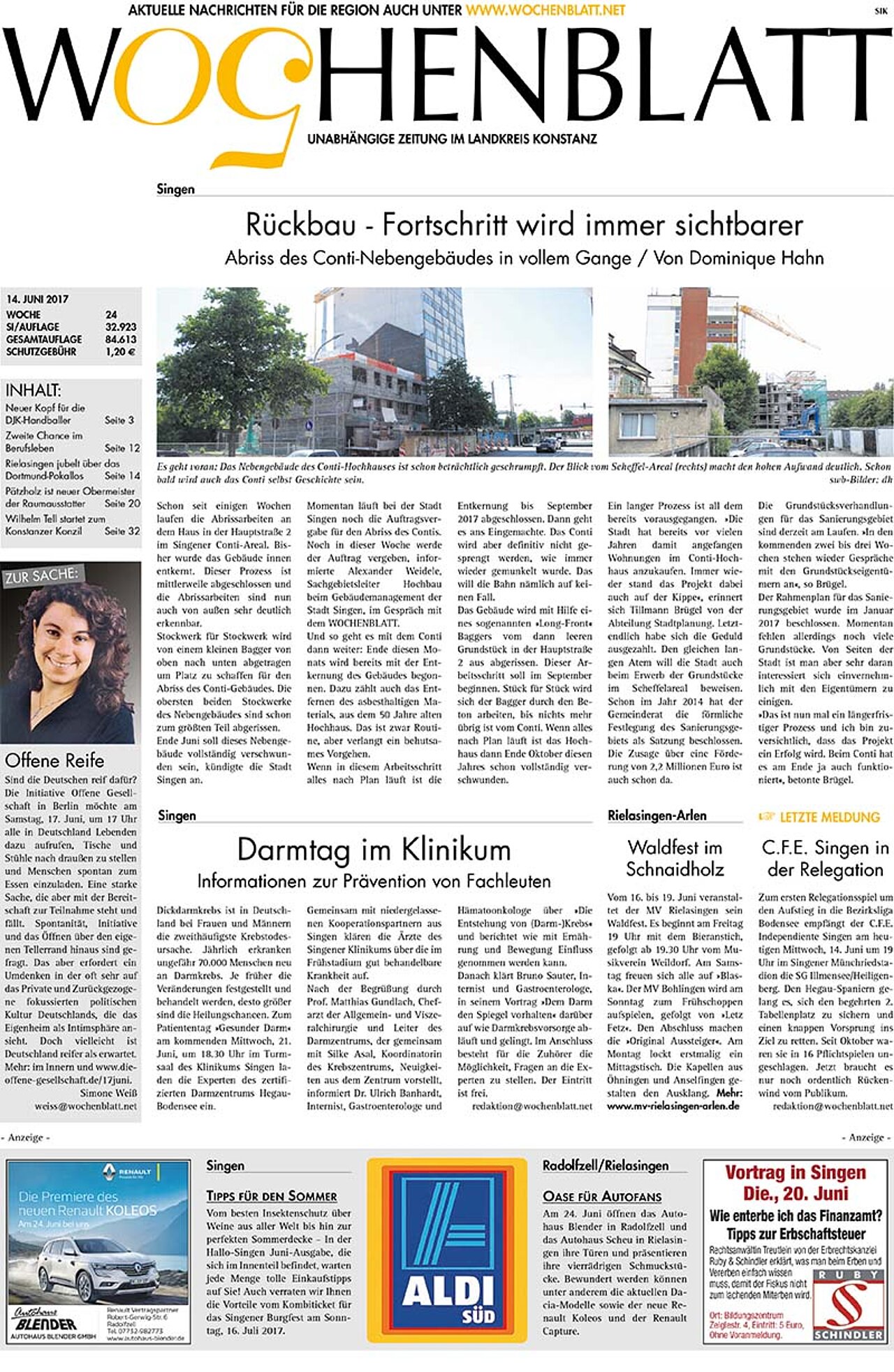 Ausgabe 24 vom 14. Juni 2017