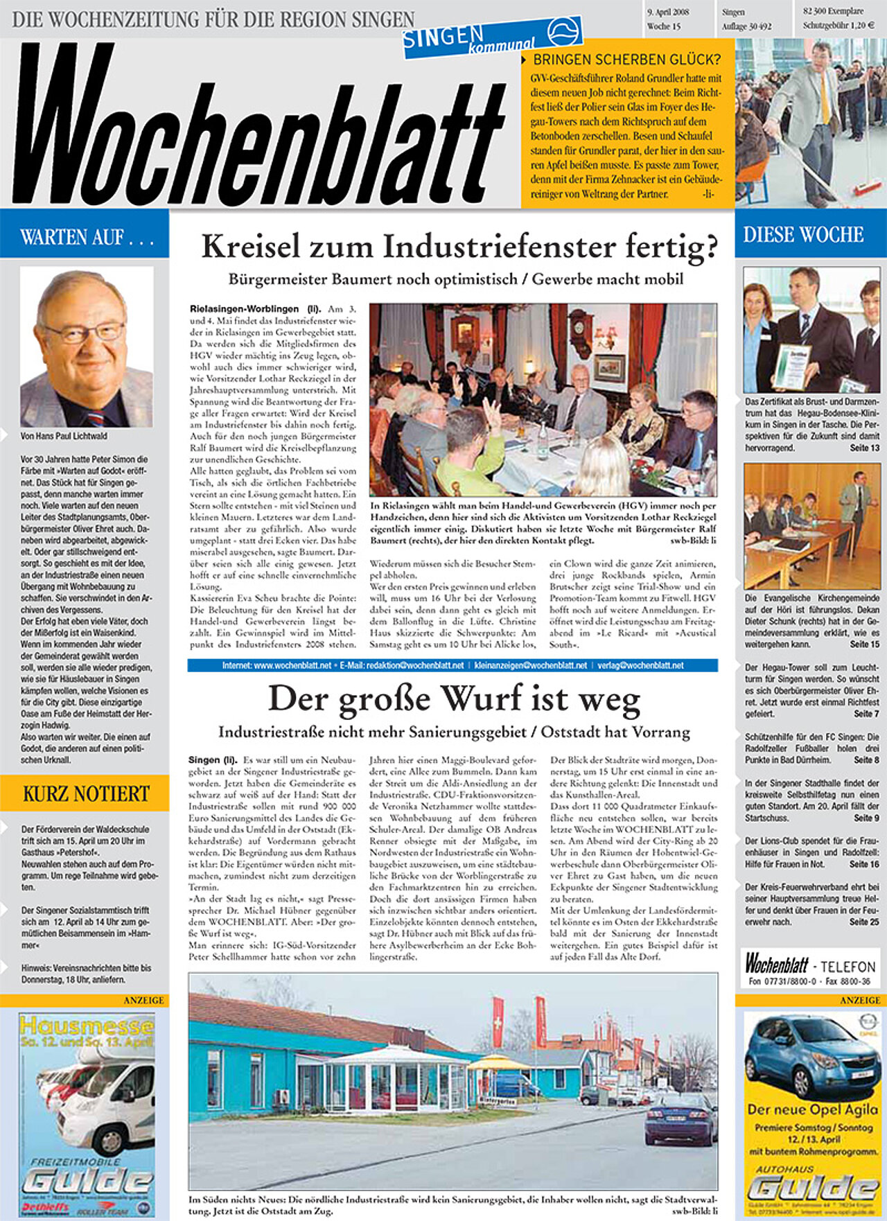 Ausgabe 15 vom 09. April 2008
