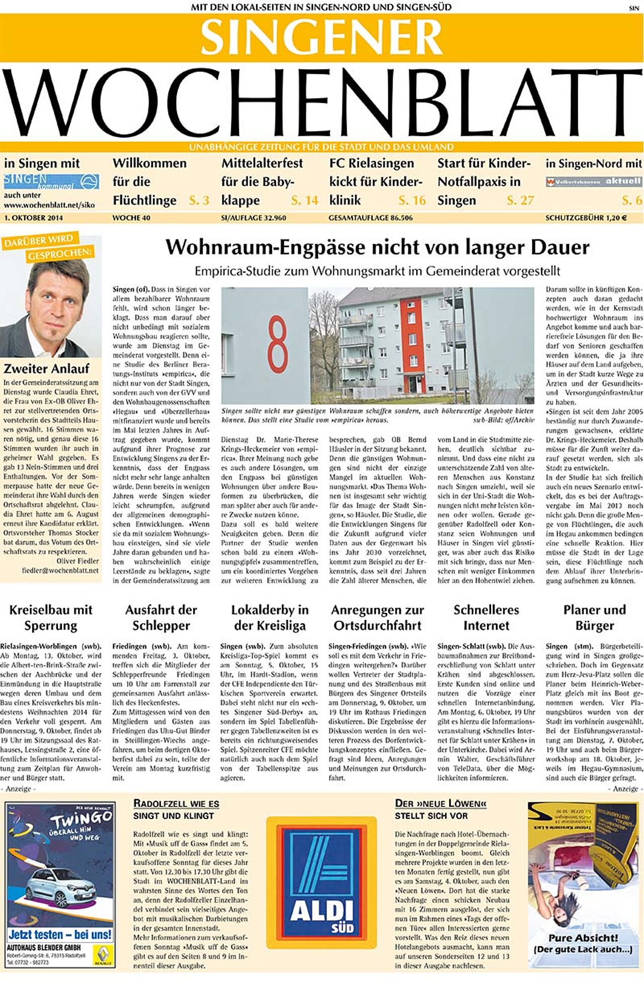 Ausgabe 40 vom 01. Oktober 2014